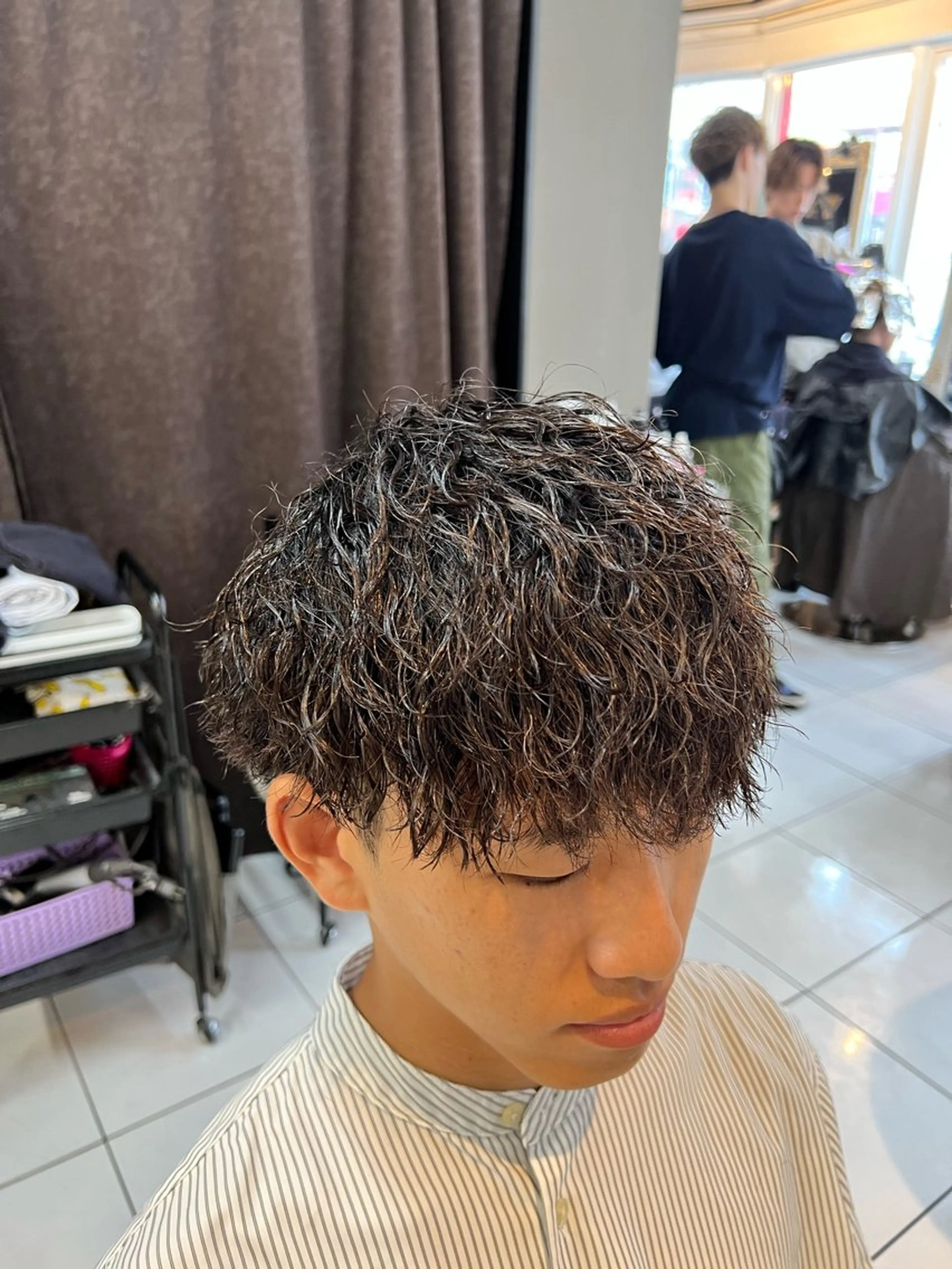 パーマ メンズ カット パーマ パーマ特化美容師 茂木広幸のヘアスタイル