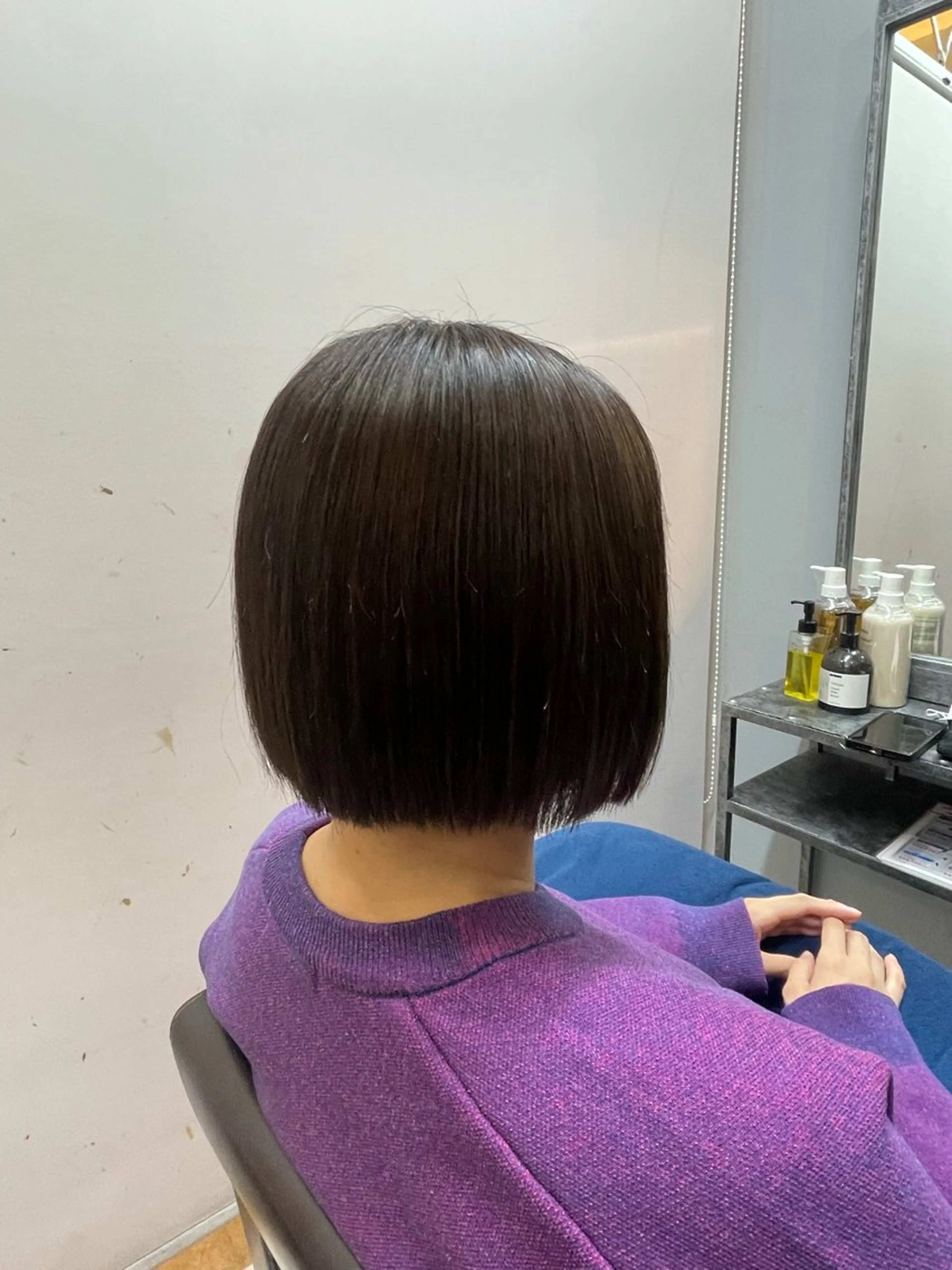 ミディアム 佐藤 菜穂のヘアスタイル