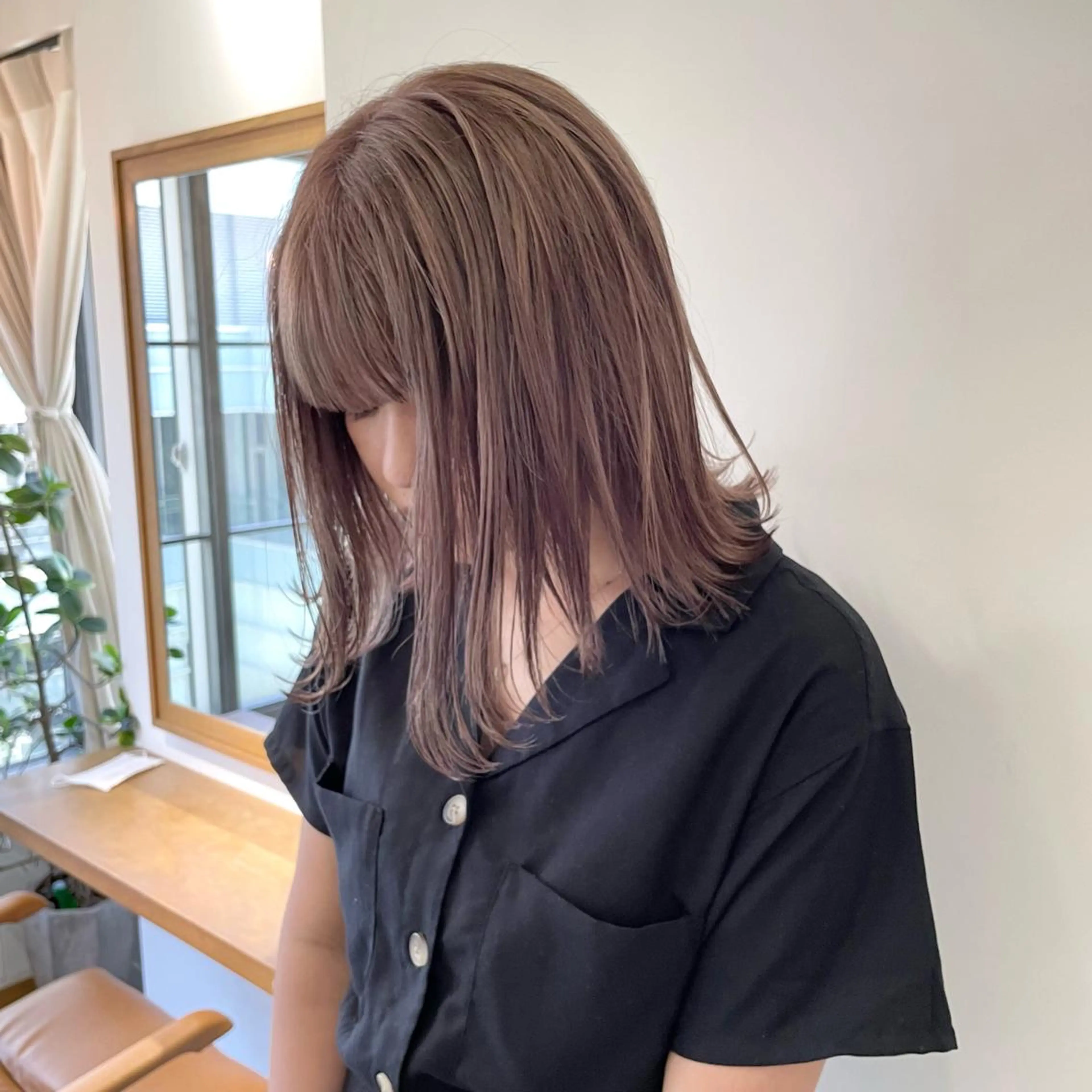 ミディアム ヘアカラー トリートメント ボブ/レイヤー 🌟梅田盛一🌟のヘアスタイル