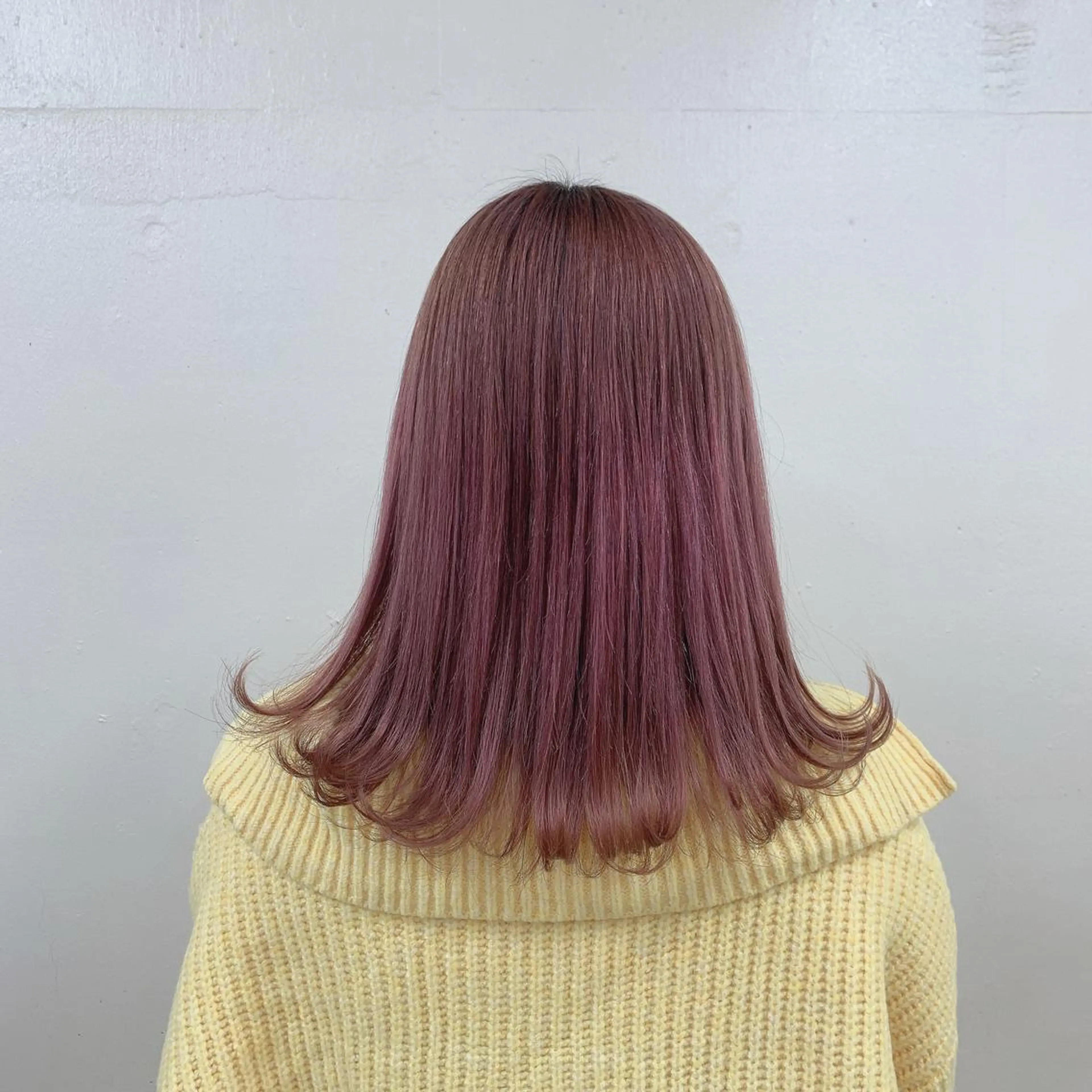 セミロング ヘアカラー トリートメント ブリーチカラー 🩵MIZUKIのヘアスタイル