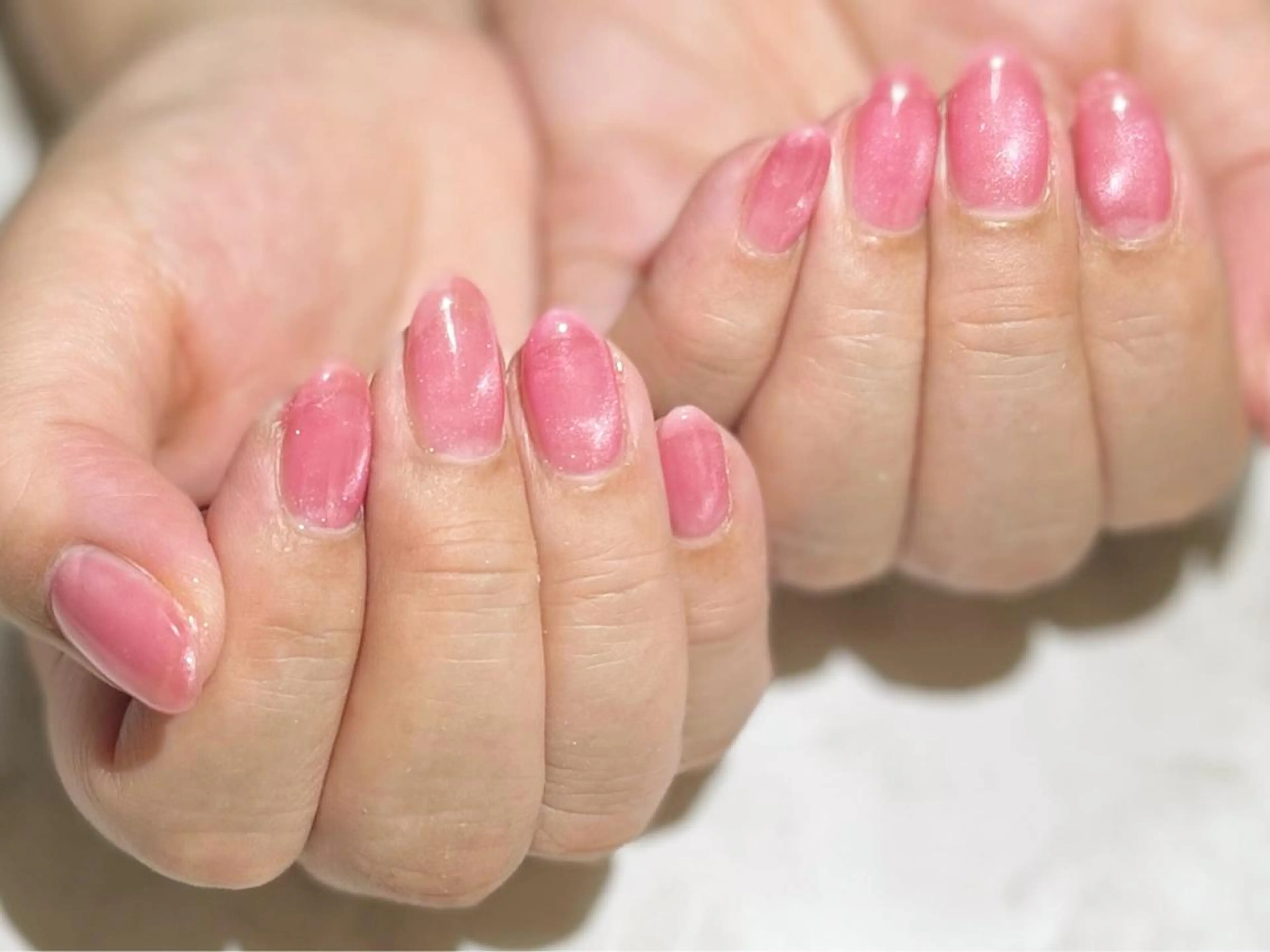 ネイル フットネイル ニュアンスネイル ピンク シンプルネイル 春ネイル nail fufla ♡yamane♡のネイルデザイン
