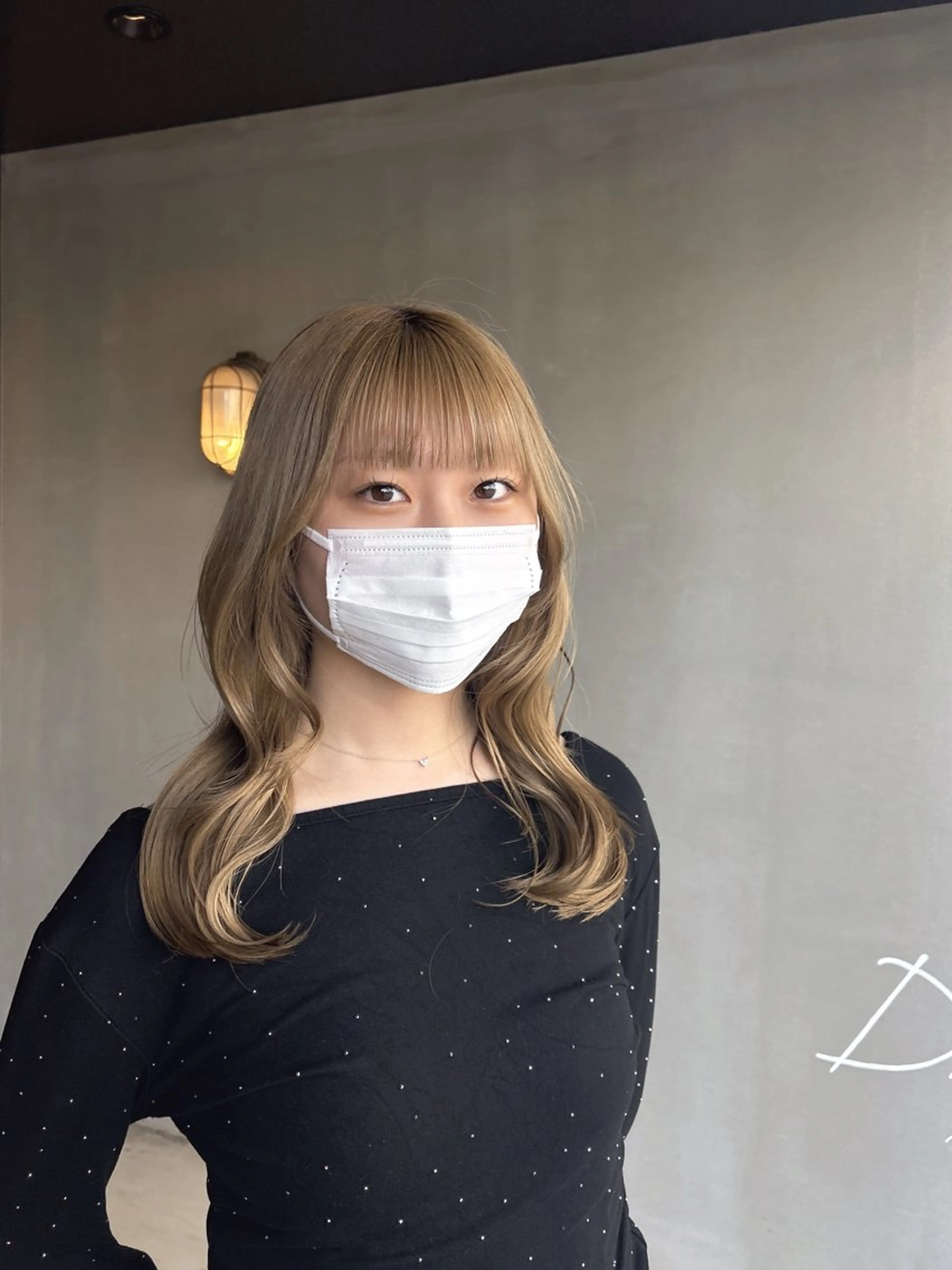 セミロング カット ヘアカラー 艶カラー🫧/韓国 レイヤー/愛珠🎀のヘアスタイル