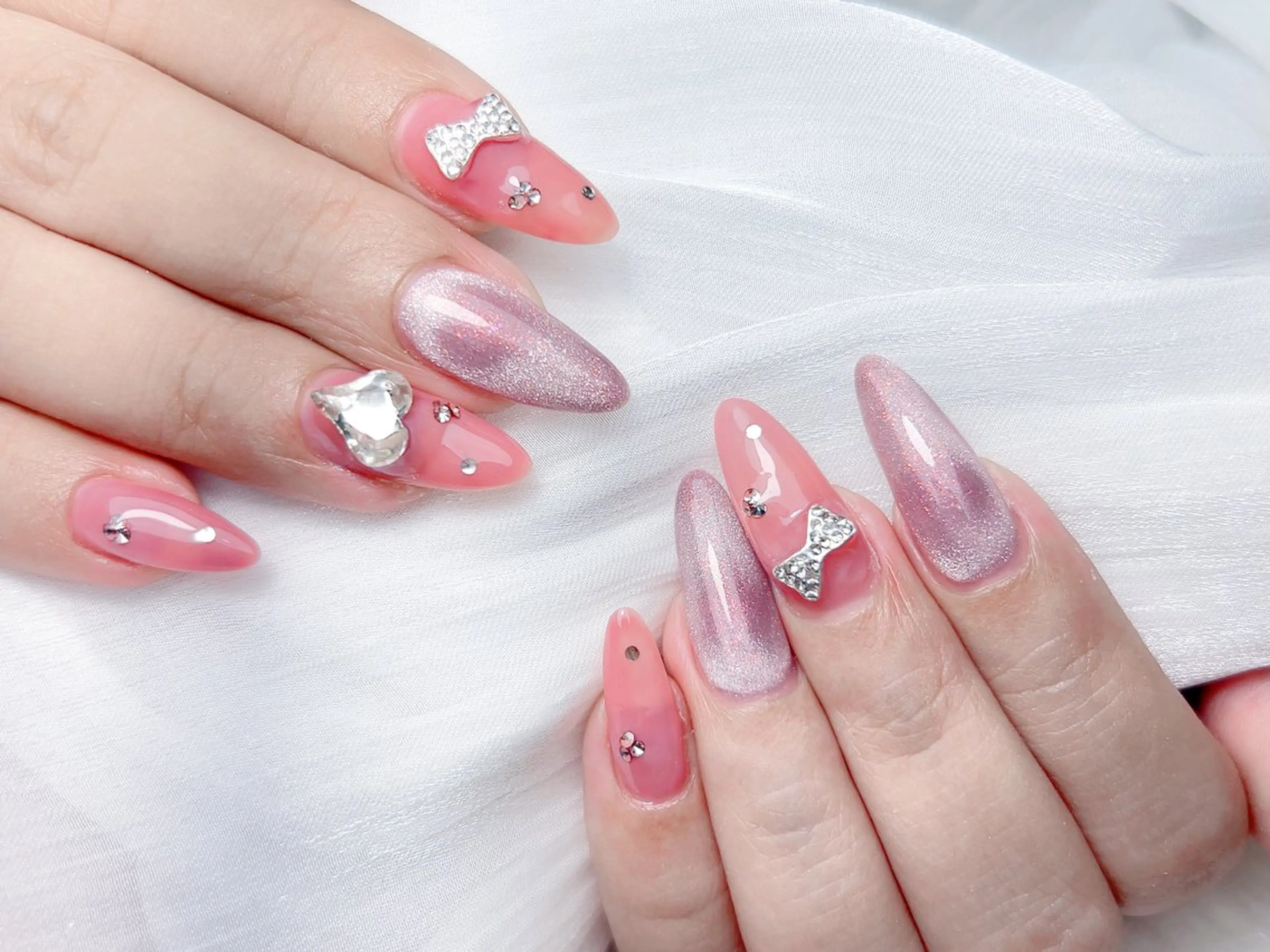 ネイル ハンドネイル M🌷nail 長さだし専門店のネイルデザイン