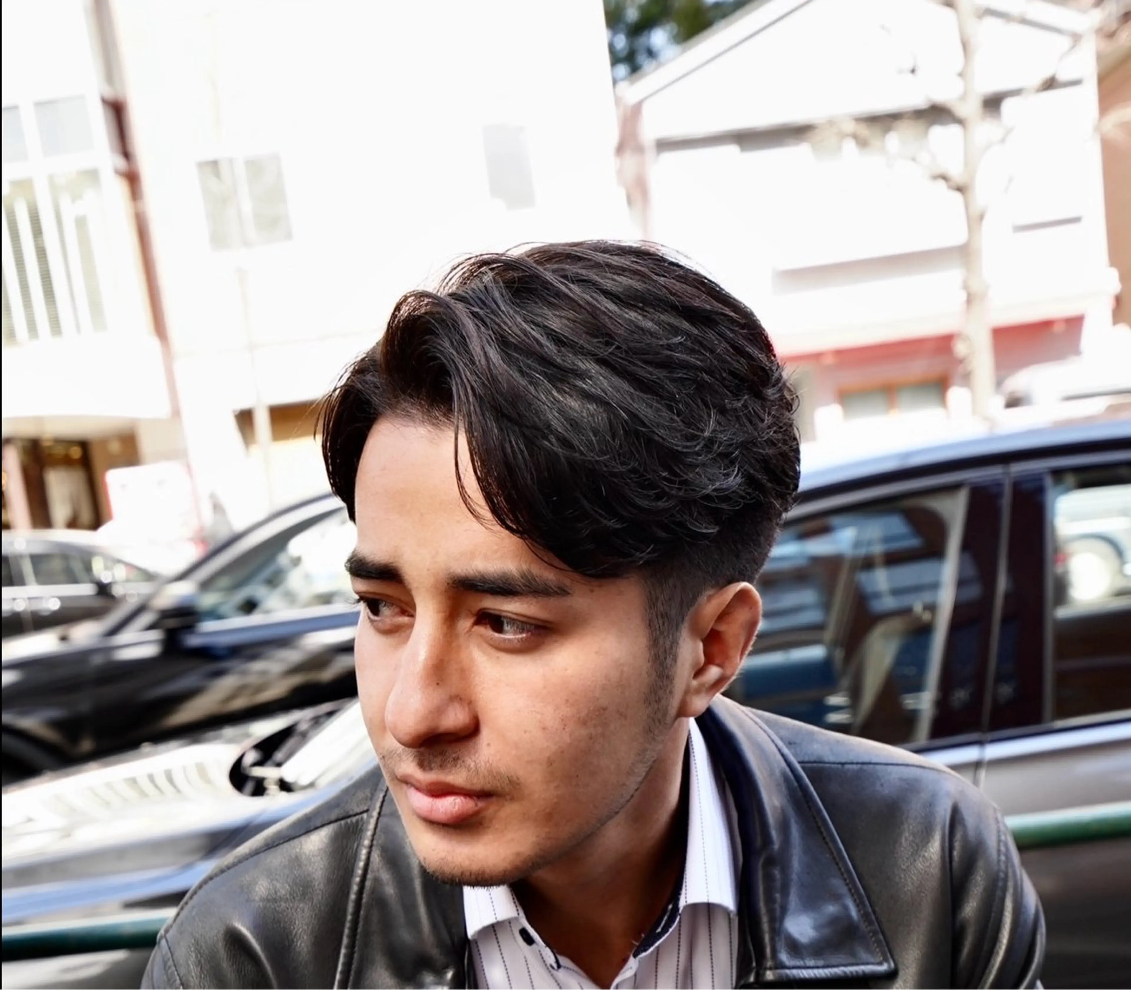 ミディアム パーマ メンズ かずき 💈毛流れ💈のヘアスタイル