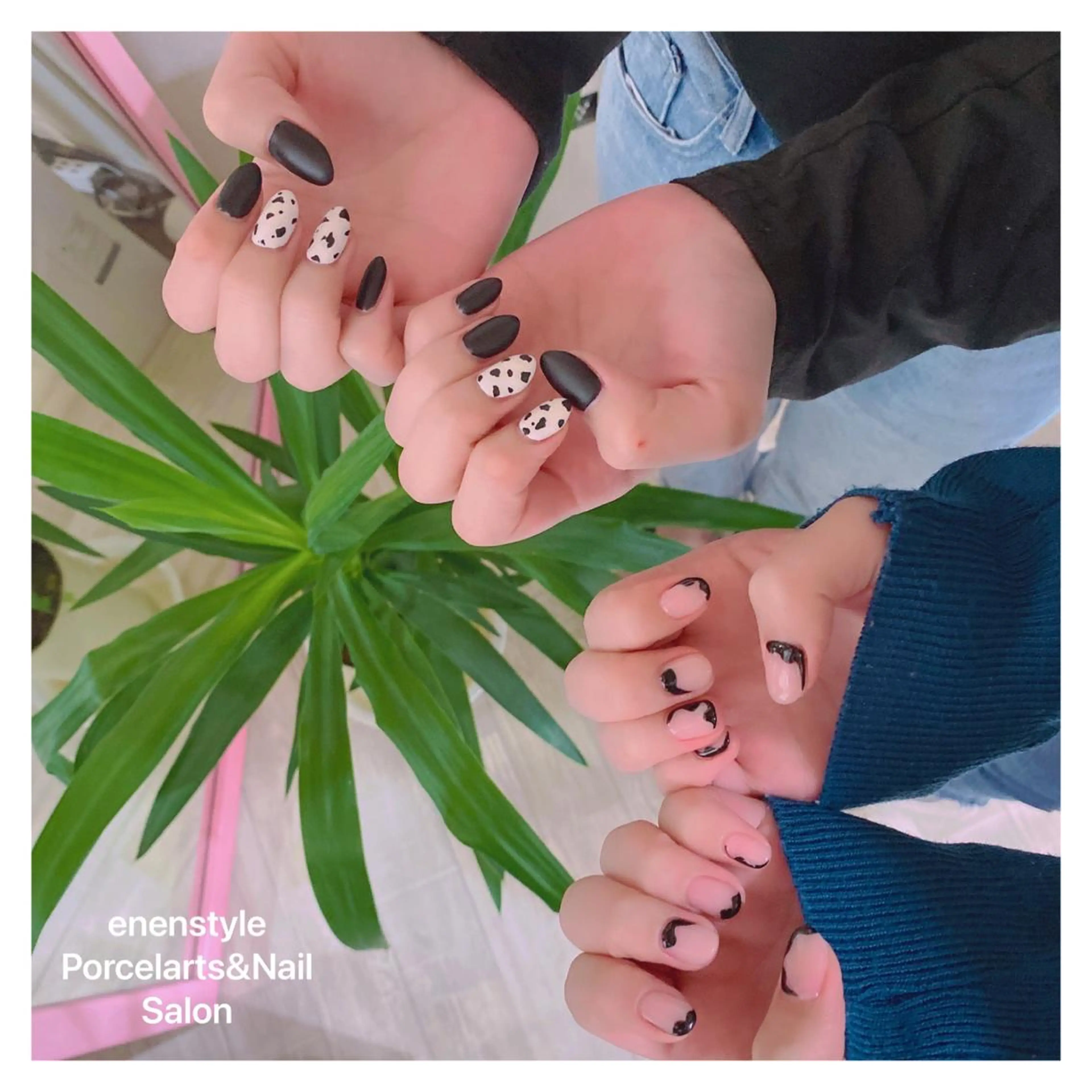 ミディアム ネイル ハンドネイル 👑enen style👑のネイルデザイン