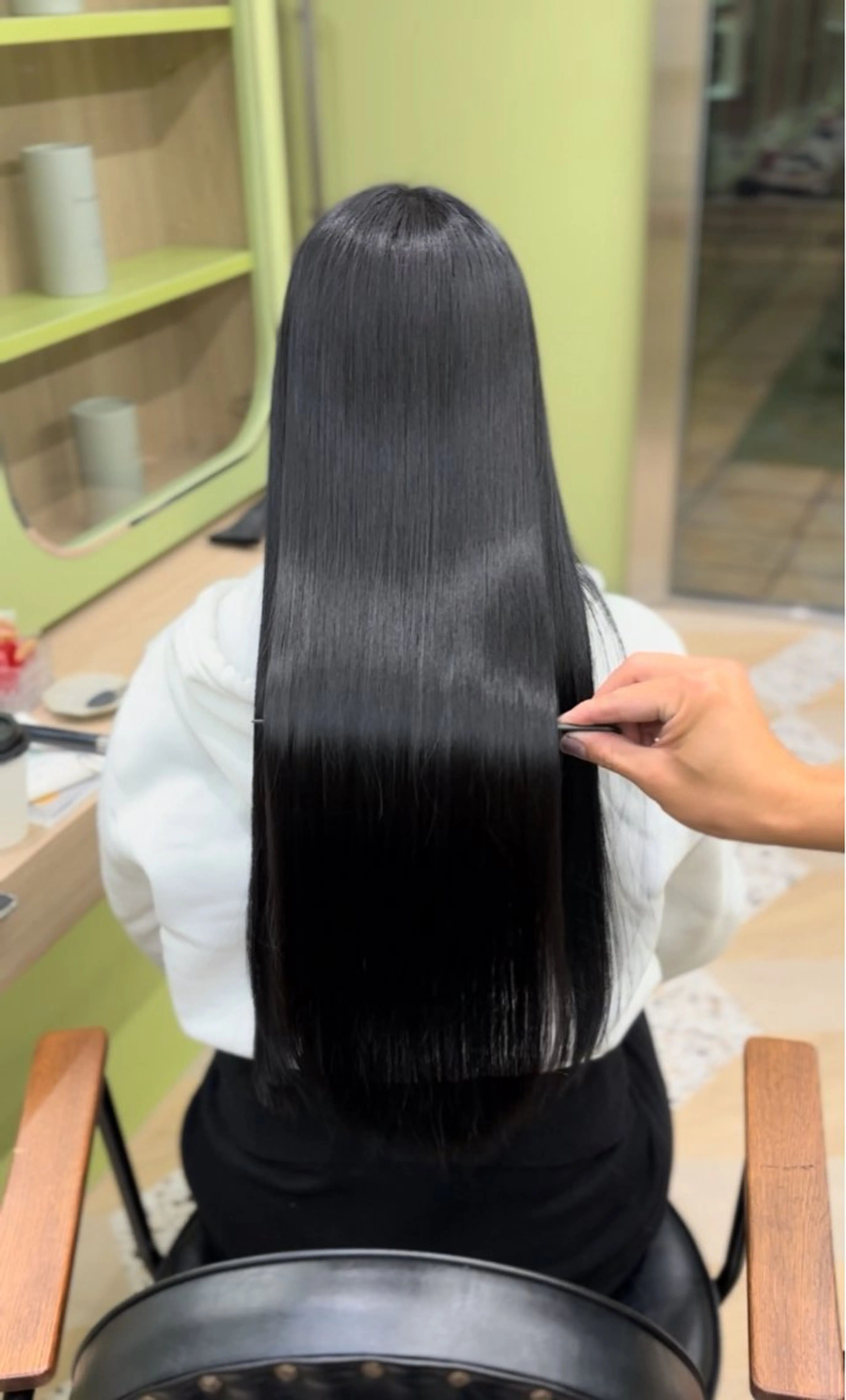 ロング パーマ 髪質改善 縮毛矯正 トリートメント ストレートパーマ カット トリートメント 朝が楽になる髪質改善 /美髪矯正/KOHのヘアスタイル