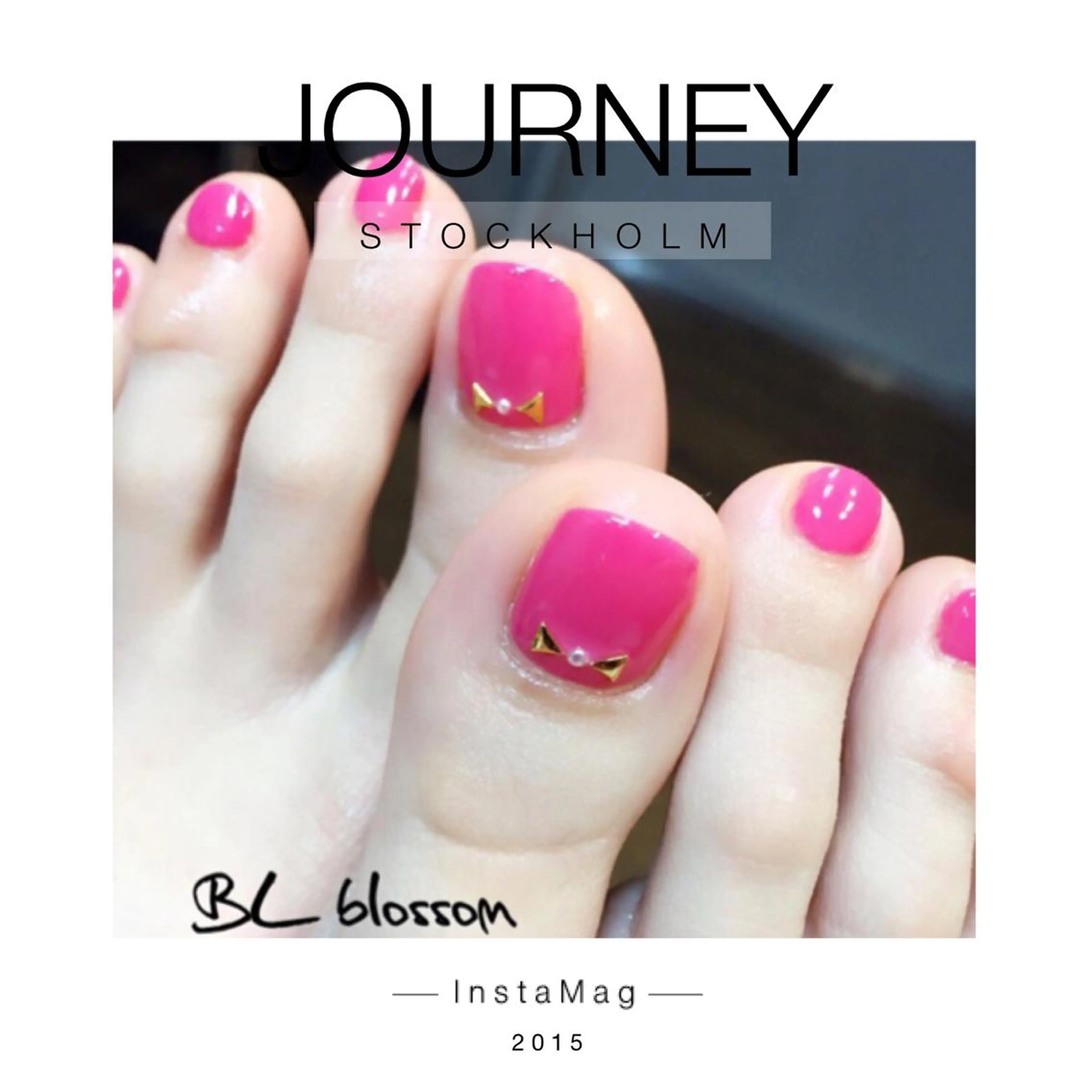 ネイル フットネイル ガーリー ピンク リボン Ly   hair（リーヘア）所属・Lyhair🦊🎀 AKIのヘアスタイル