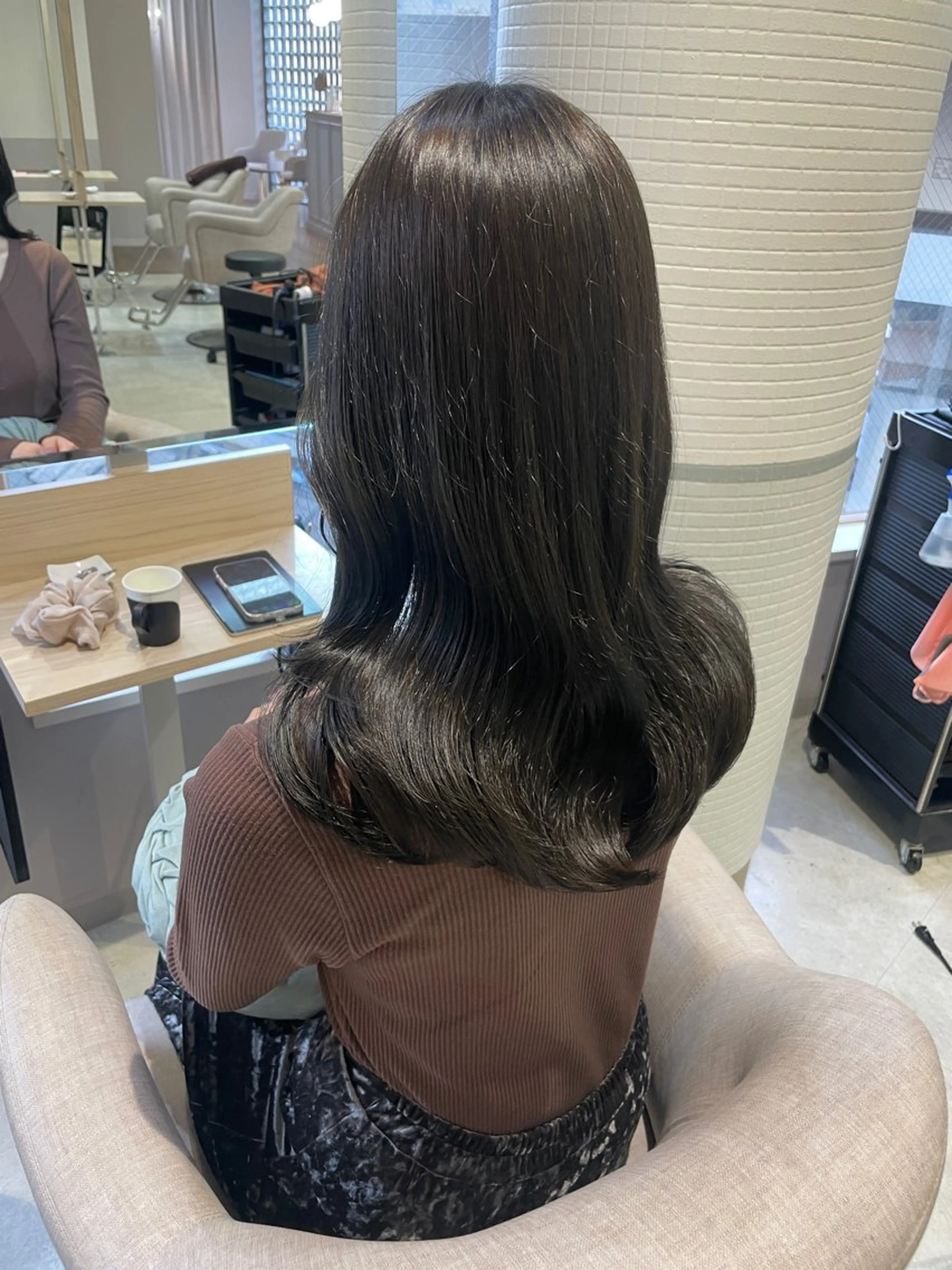 セミロング カラー カット ヘアカラー トリートメント HARUKA韓国ヘア /Luana梅田のヘアスタイル