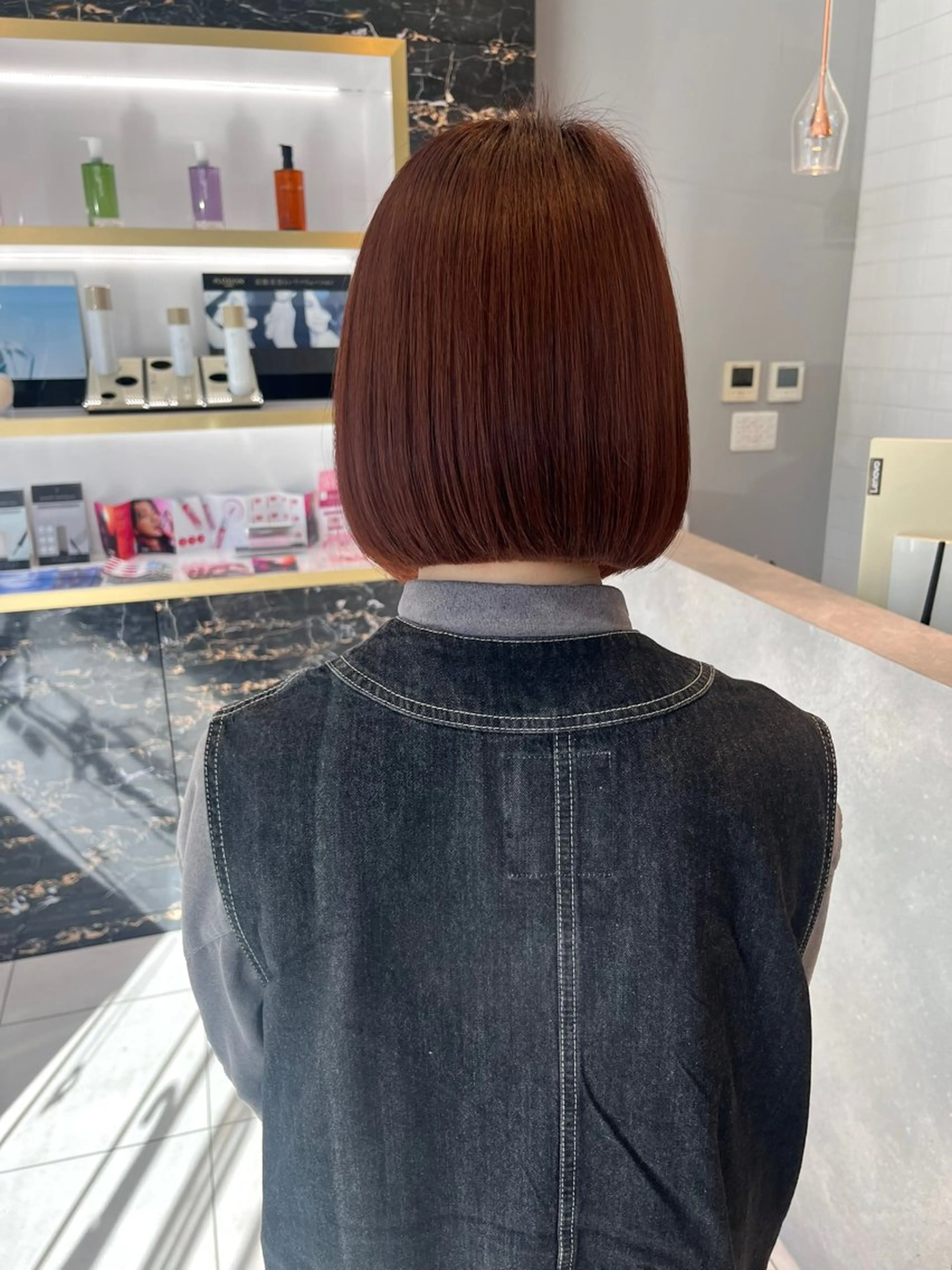 ショート カラー ブラウンカラー カシス ボブ 💖韓国風艶髪ヘア 💖EREN🦋のヘアスタイル