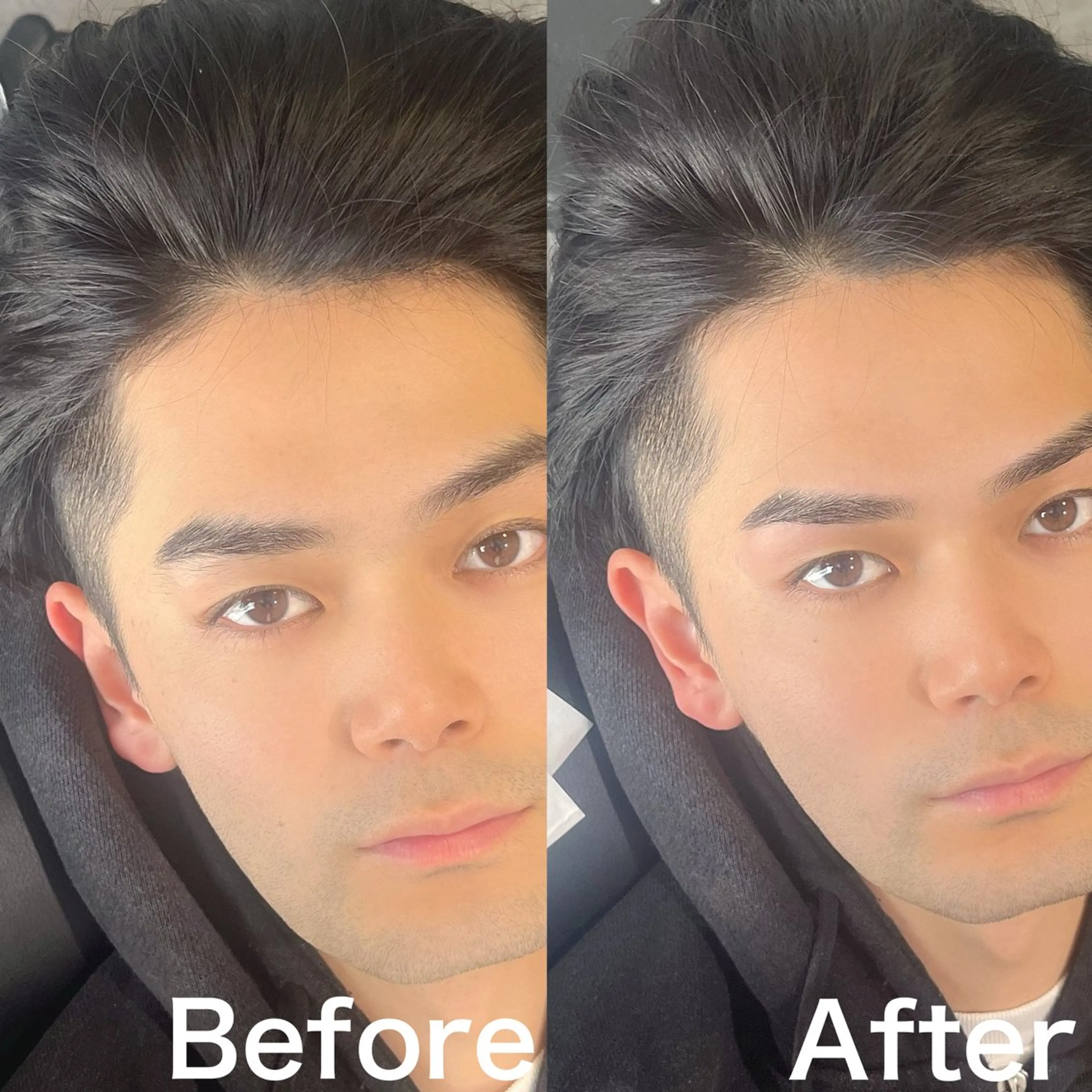 メンズ アイブロウ ワックス脱毛 眉カット 5日◯ Yusukeの眉毛・アイブロウイメージ