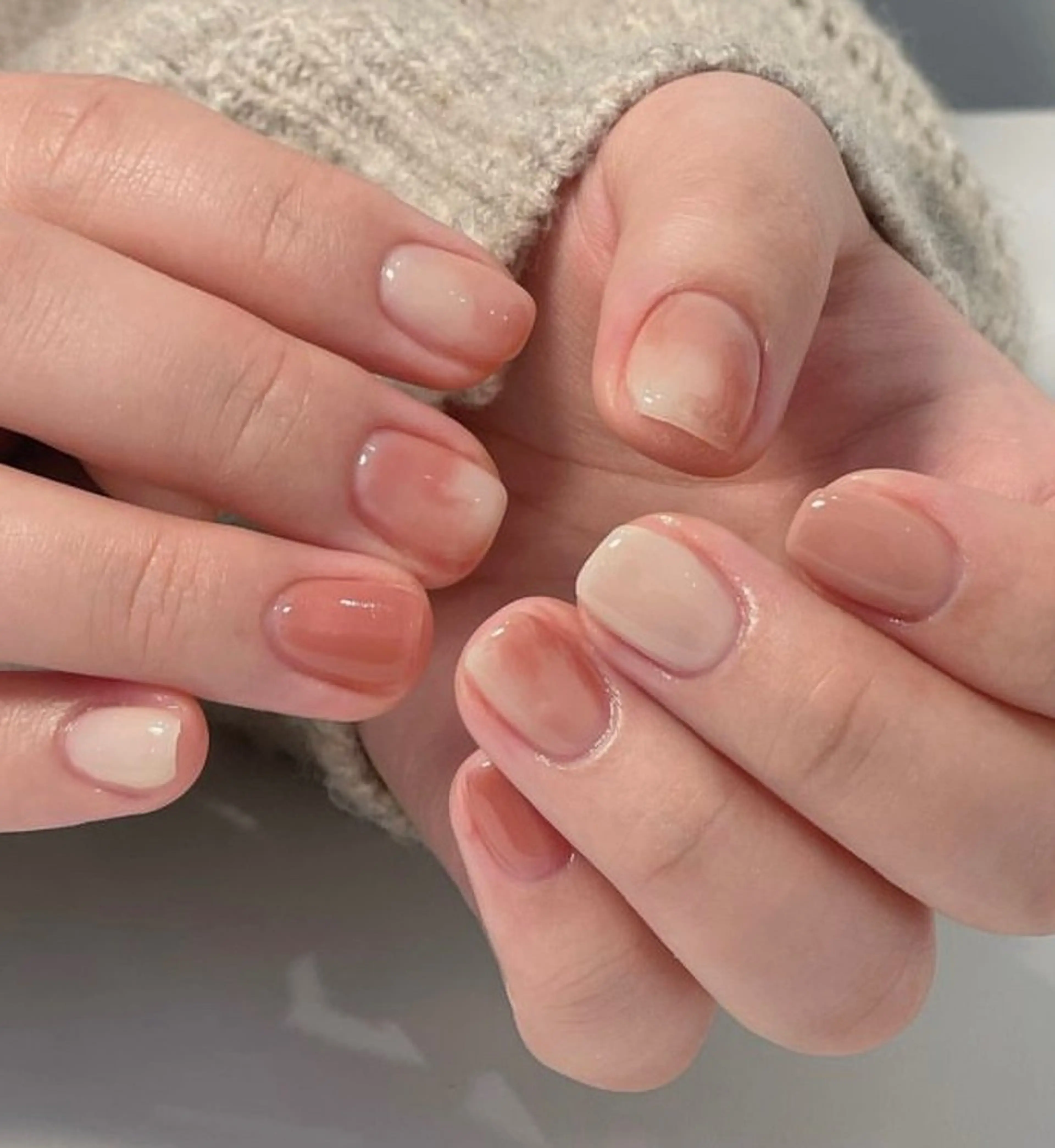 ネイル ニュアンスネイル ワンカラーネイル ハンドネイル オトク ネイルのネイルデザイン