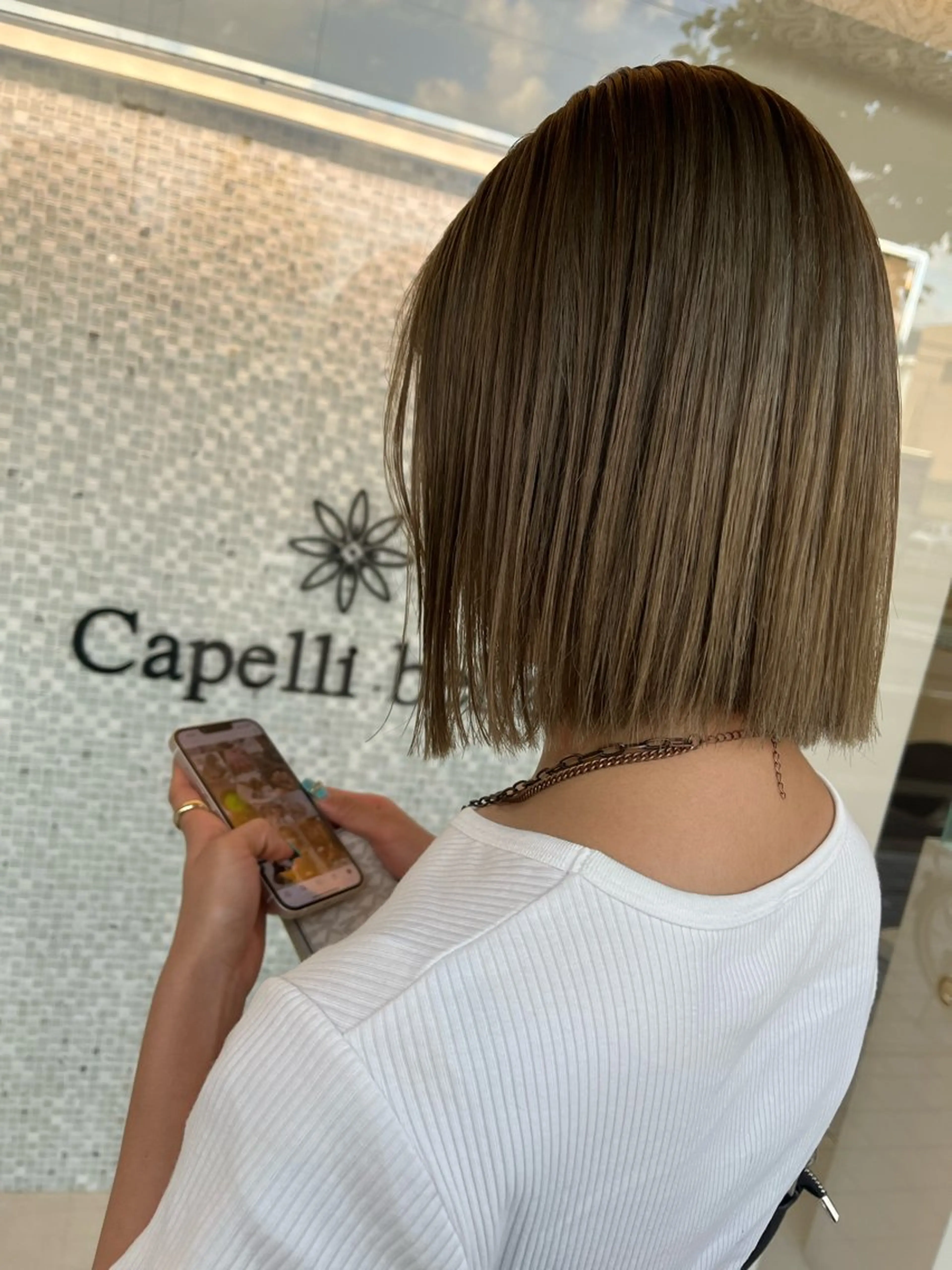 ショート 切りっぱなしボブ ボブ Eleanor枚方店 /梅木雄治のヘアスタイル