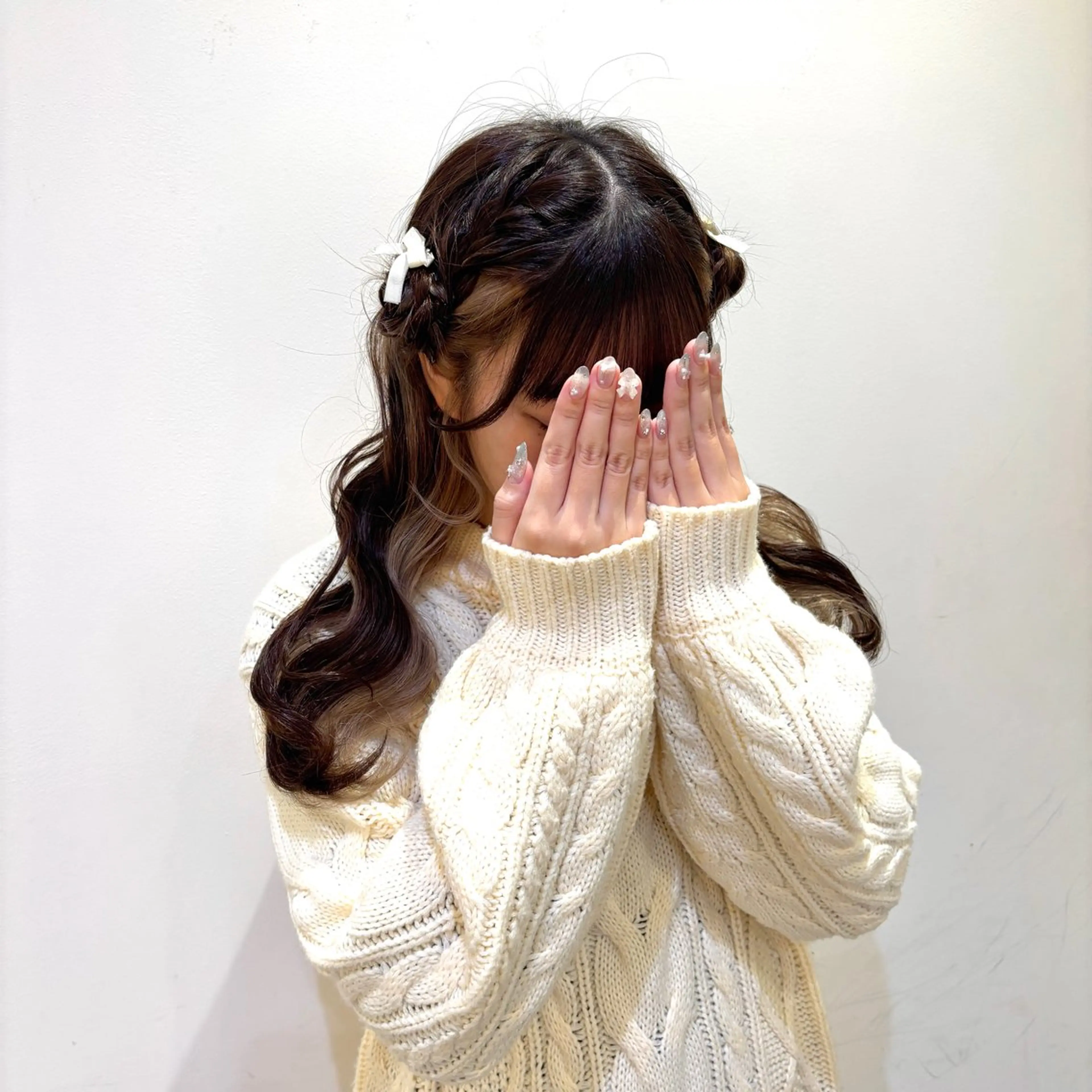 ヘアアレンジ 🇰🇷韓国レイヤー 多幸感メイク🤍のヘアスタイル