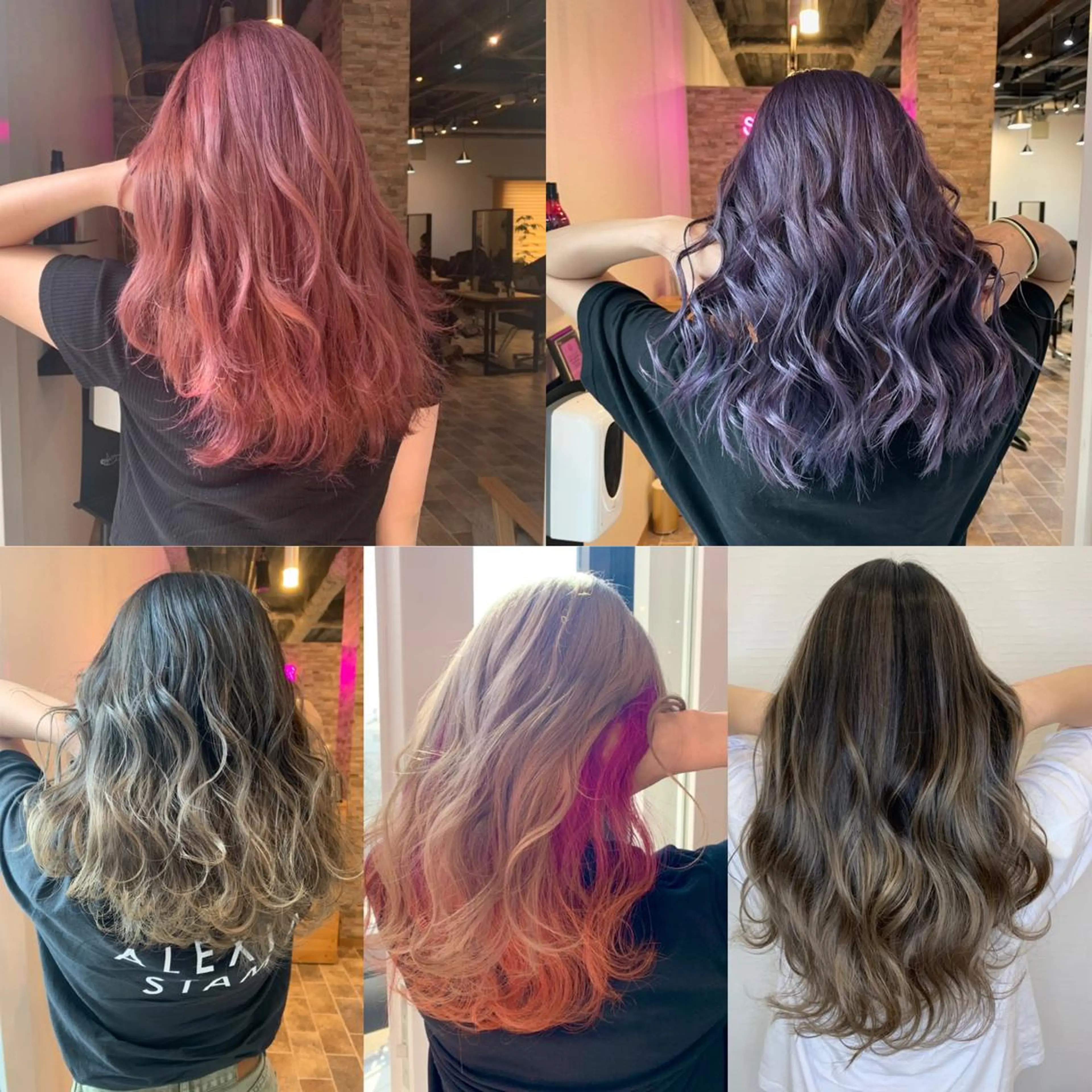 セミロング カラー ヘアカラー&縮毛矯正 STAR☆RIVERのヘアスタイル