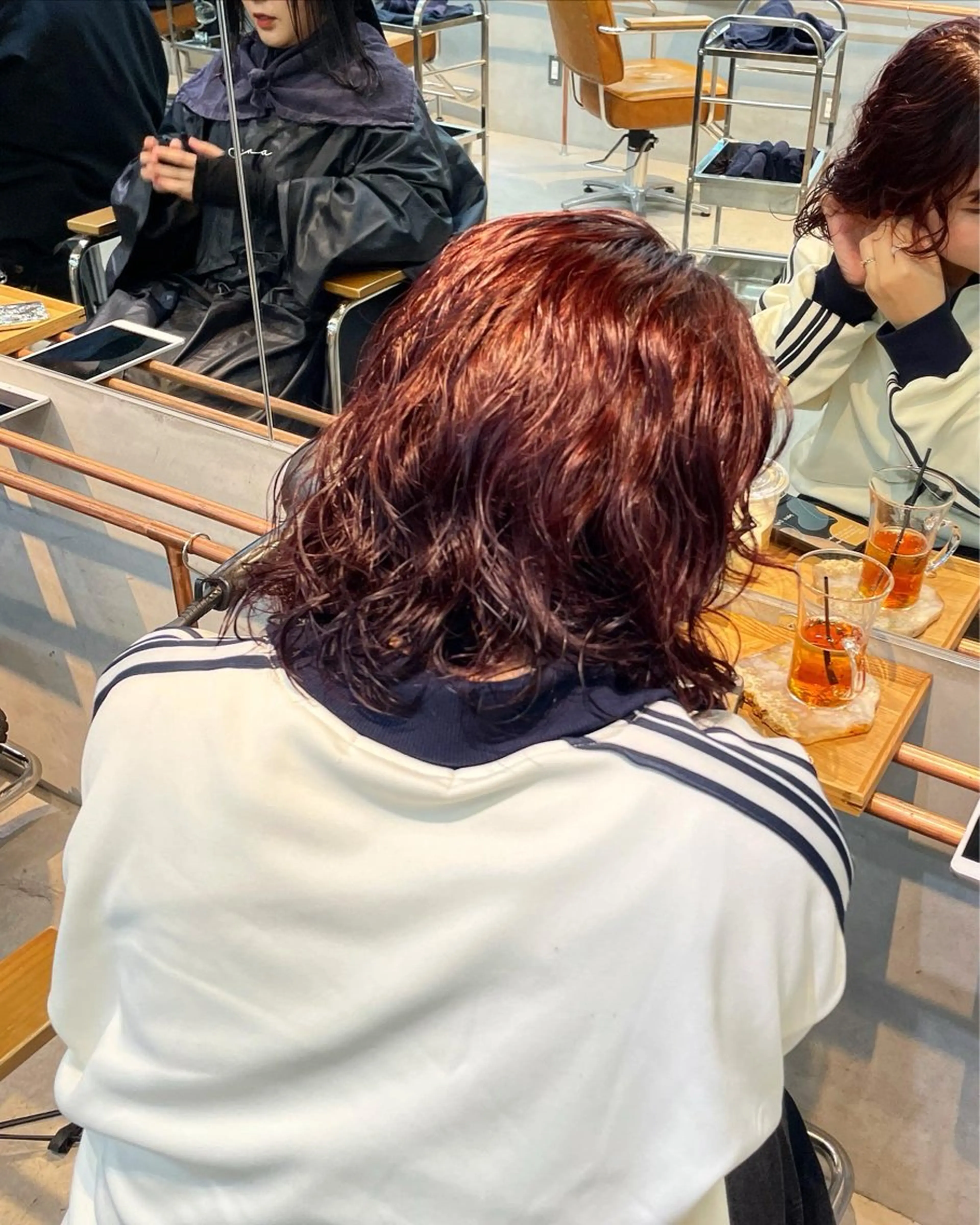 ミディアム パーマ ミディアムパーマ 韓国風ヘア カット ヘアカラー パーマ トリートメント ヘアセット 💎韓国風レイヤー /ボブ💎Namiのヘアスタイル