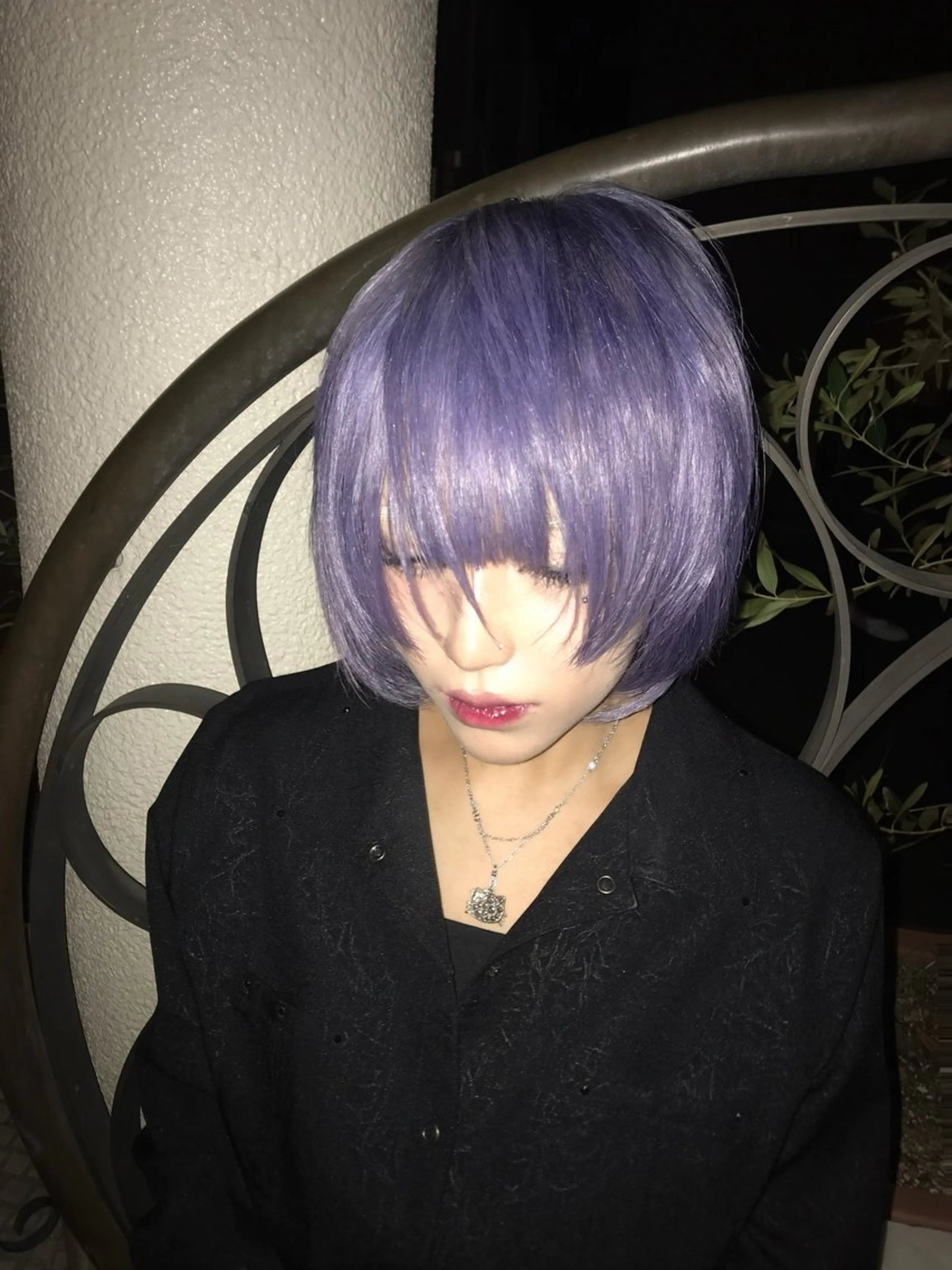 ショート カラー シルバー ヘアカラー トリートメント ヘッドスパ ヘアセット HARUNA/原宿/ デザイン/カットのヘアスタイル