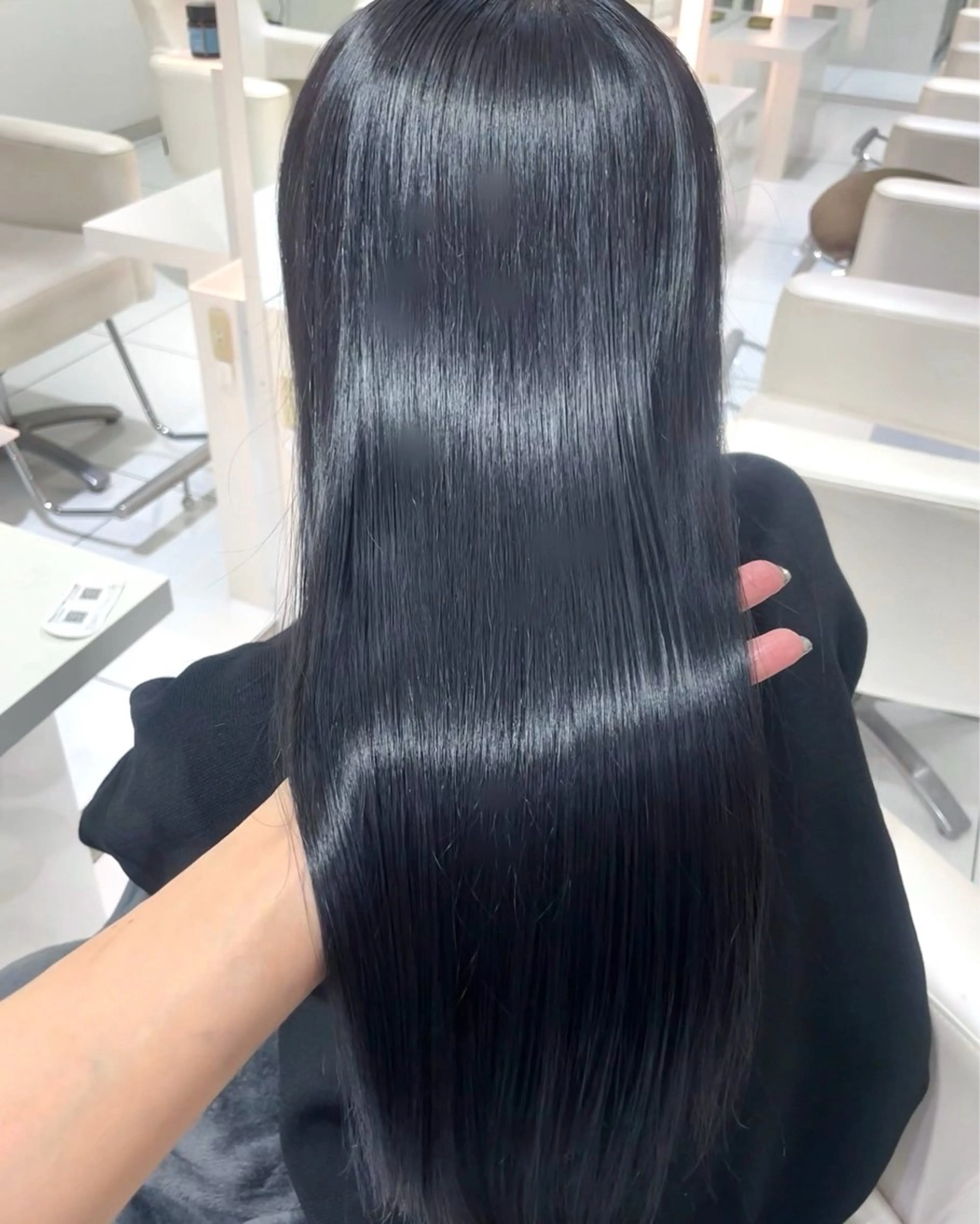 ロング カラー 黒髪 透明感カラー 髪質改善 トリートメント トリートメント motel所属・雰囲気引き出す ✨大人レディのヘアスタイル