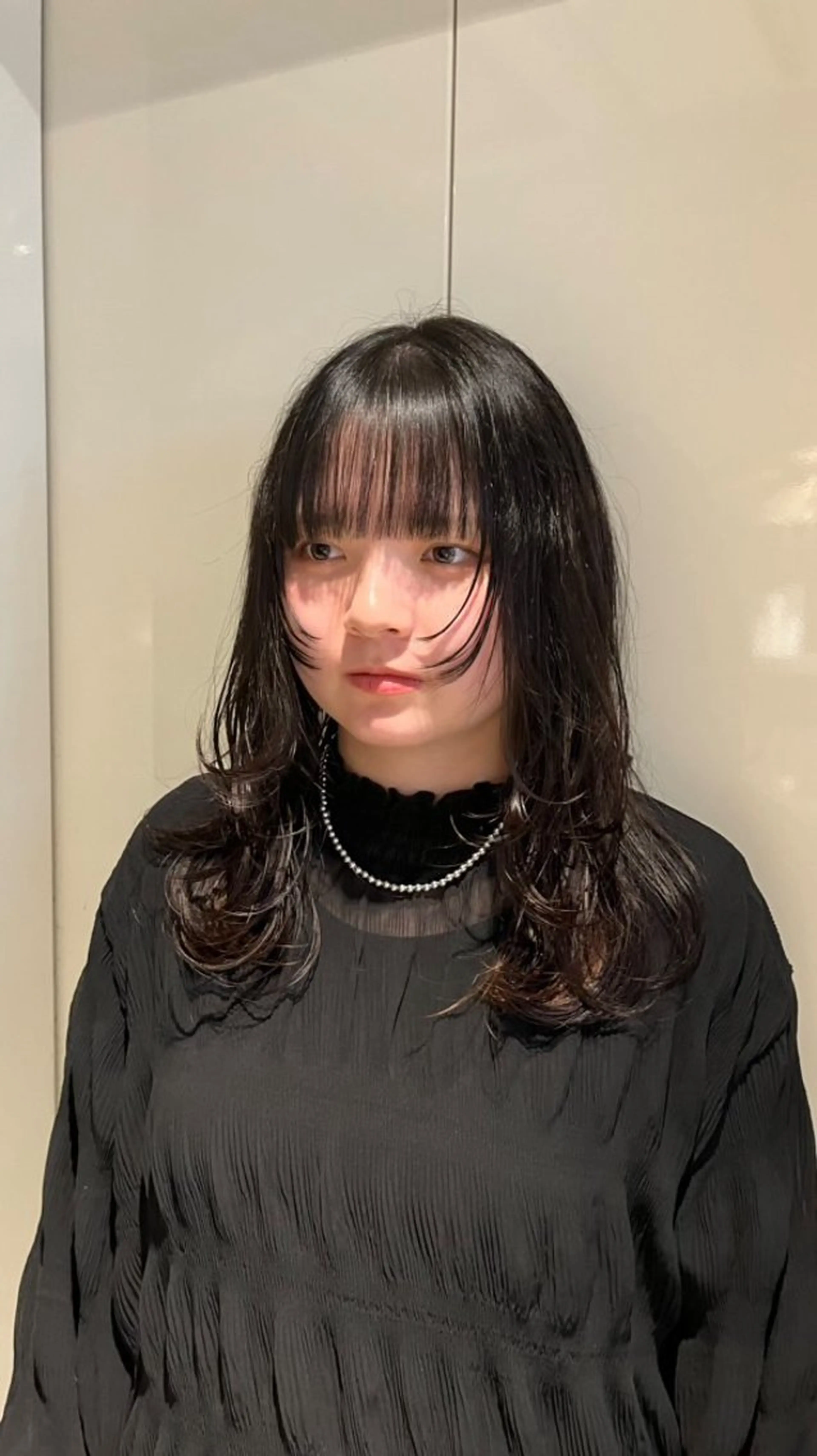 セミロング カット ヘアカラー トリートメント 久永 香奈子のヘアスタイル