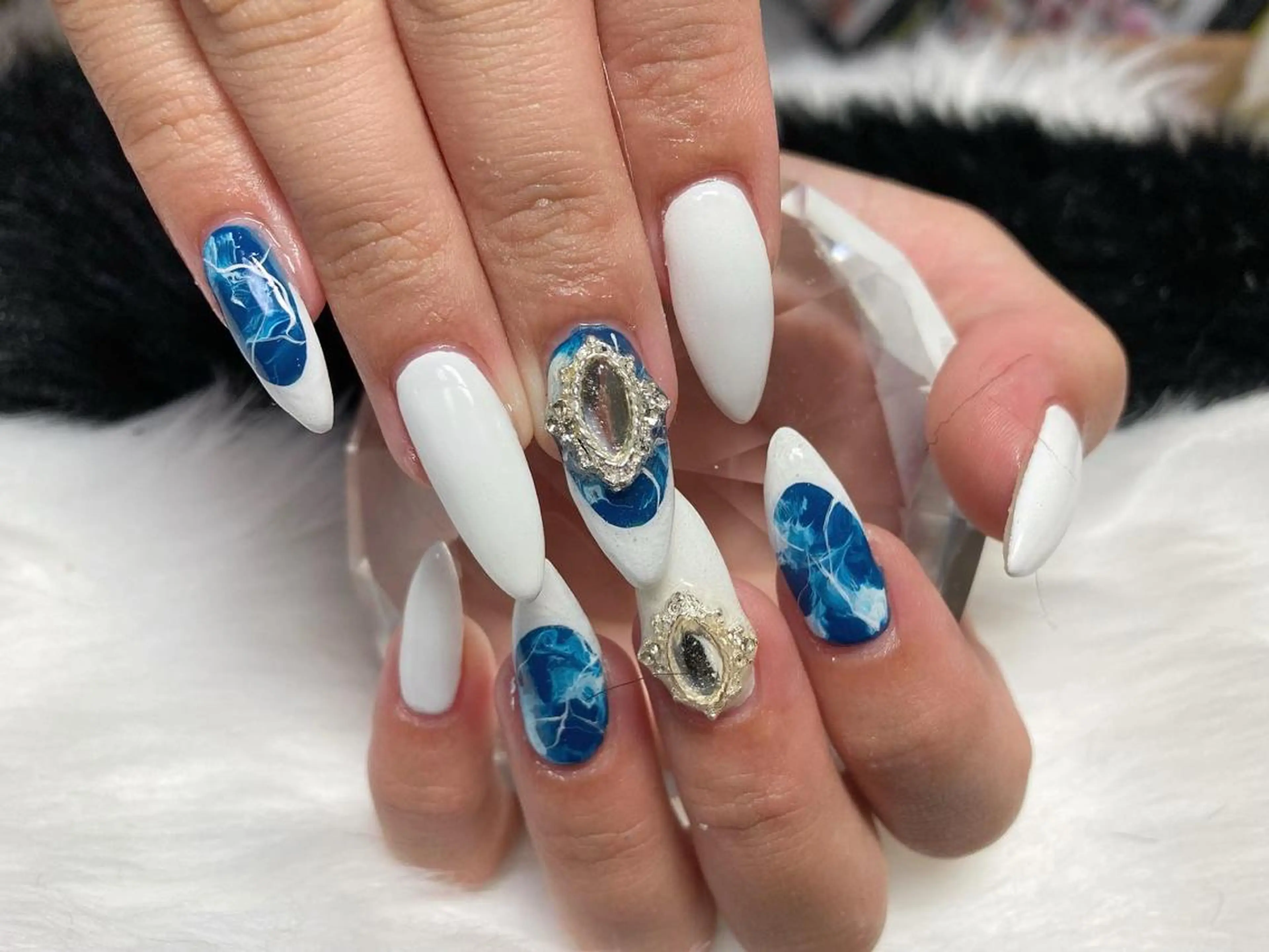 ロング ネイル 長さ出し スカルプネイル nail yukkoのネイルデザイン