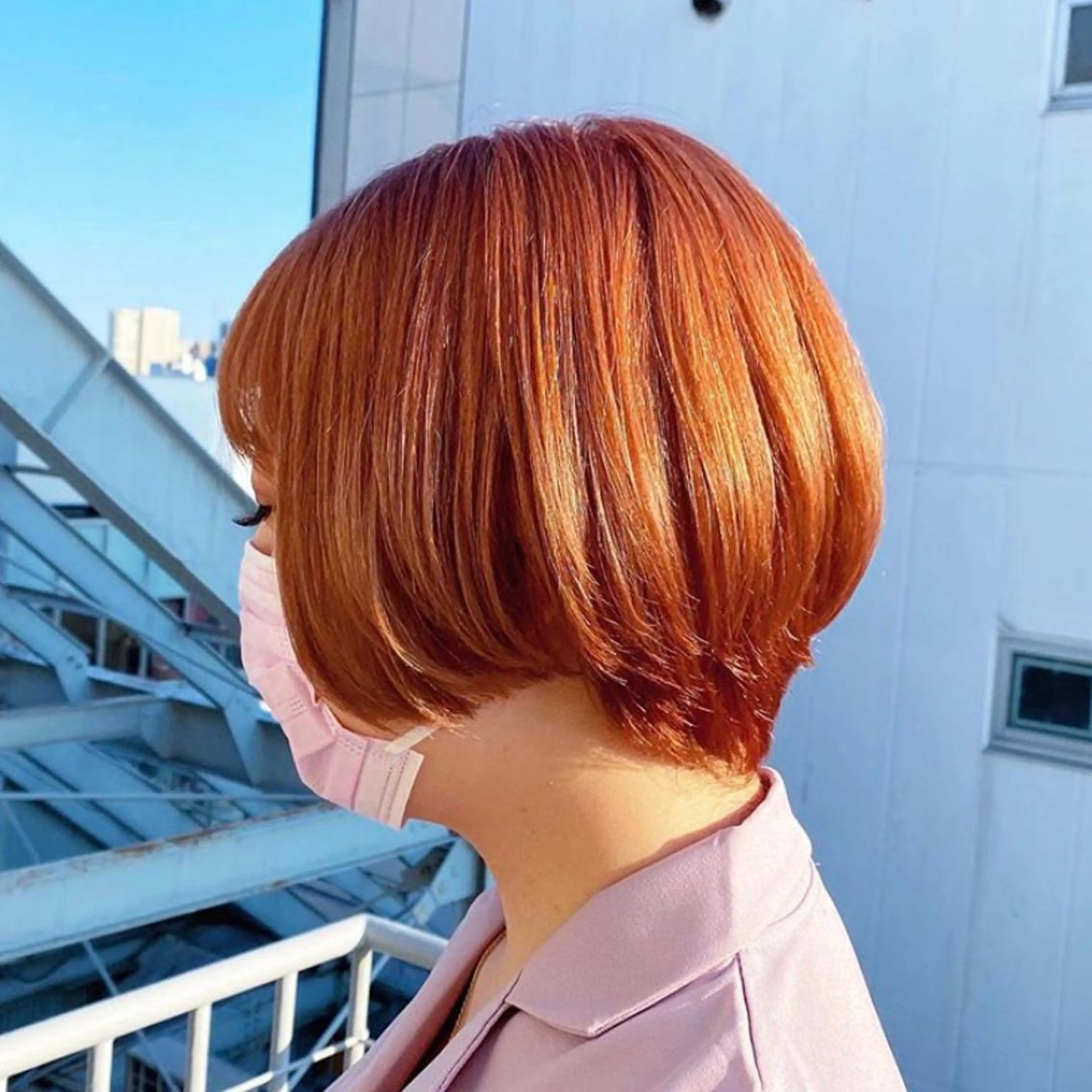 ショート カラー 🩵ブリーチカラー 🐈MIORI🩵のヘアスタイル