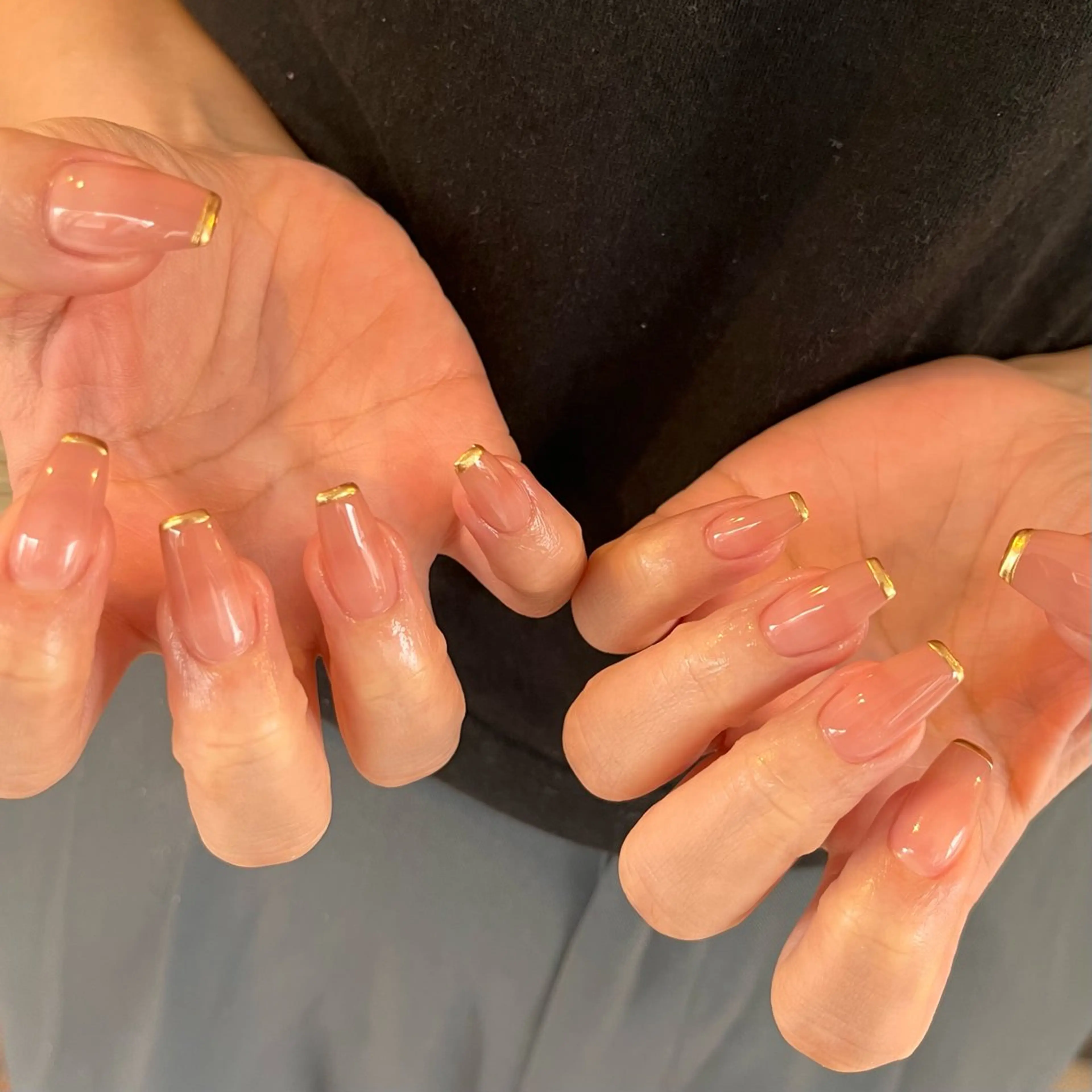 ネイル フレンチネイル ミラーネイル ハンドネイル ballie／小野原 なつみのネイルデザイン