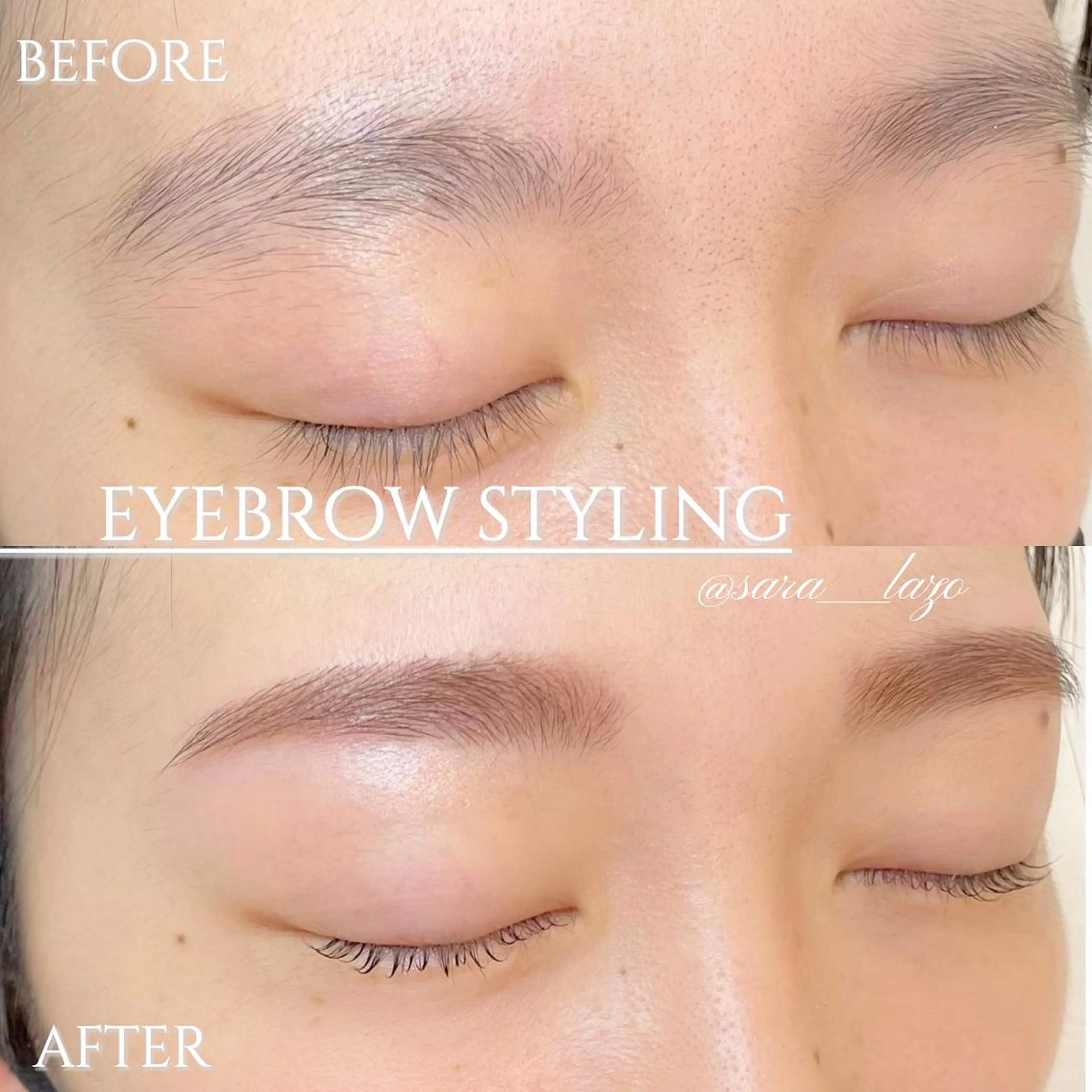 アイブロウ ワックス脱毛 sara lazo 県病院前のマツエク・マツパデザイン