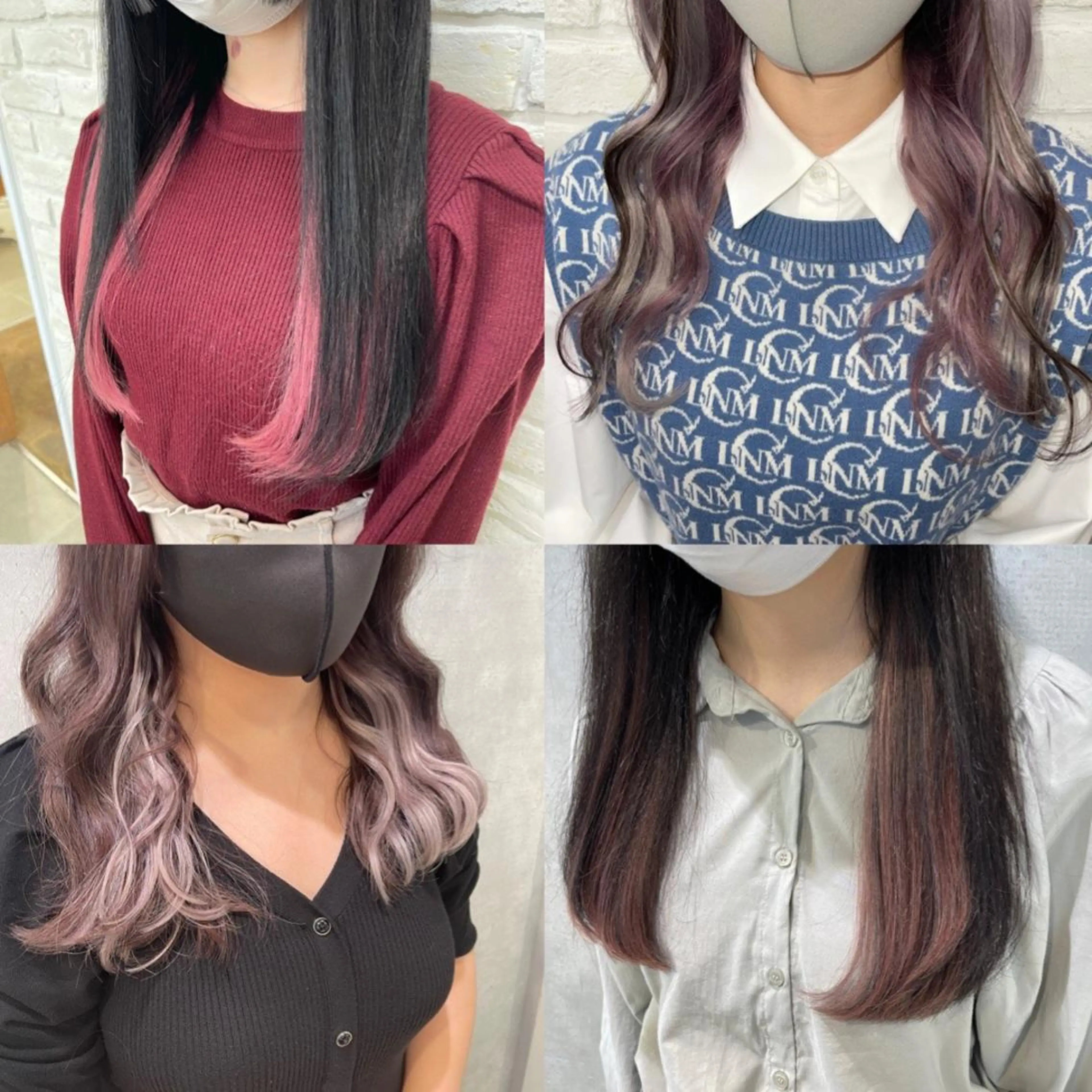 💄ブリーチ無しでデザインカラー🙌【シールエクステ10枚】1枚¥450で追加出来ます！の写真