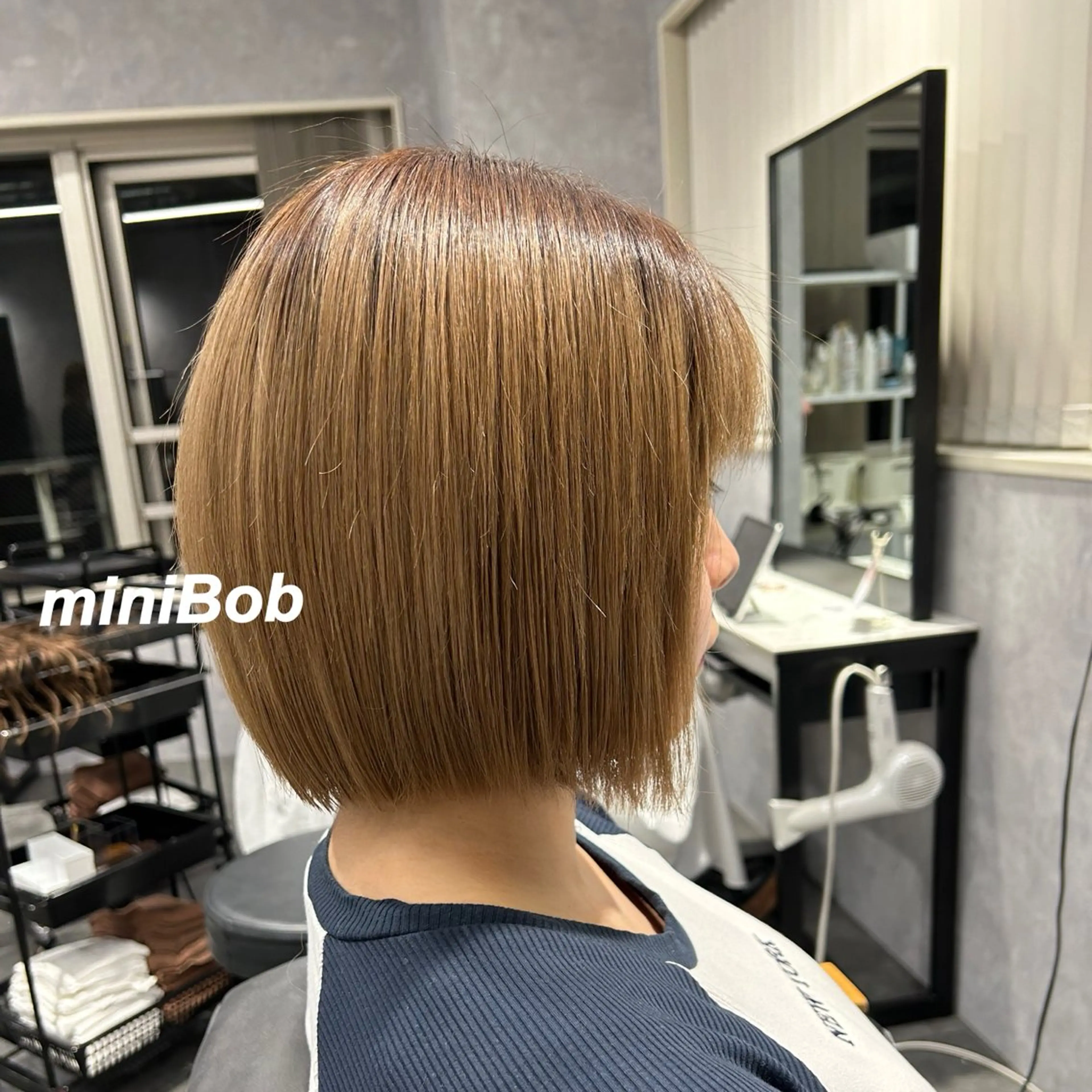 ショート 切りっぱなしボブ ボブ プルエクステ/インナ ーカラー🦊はるなのヘアスタイル