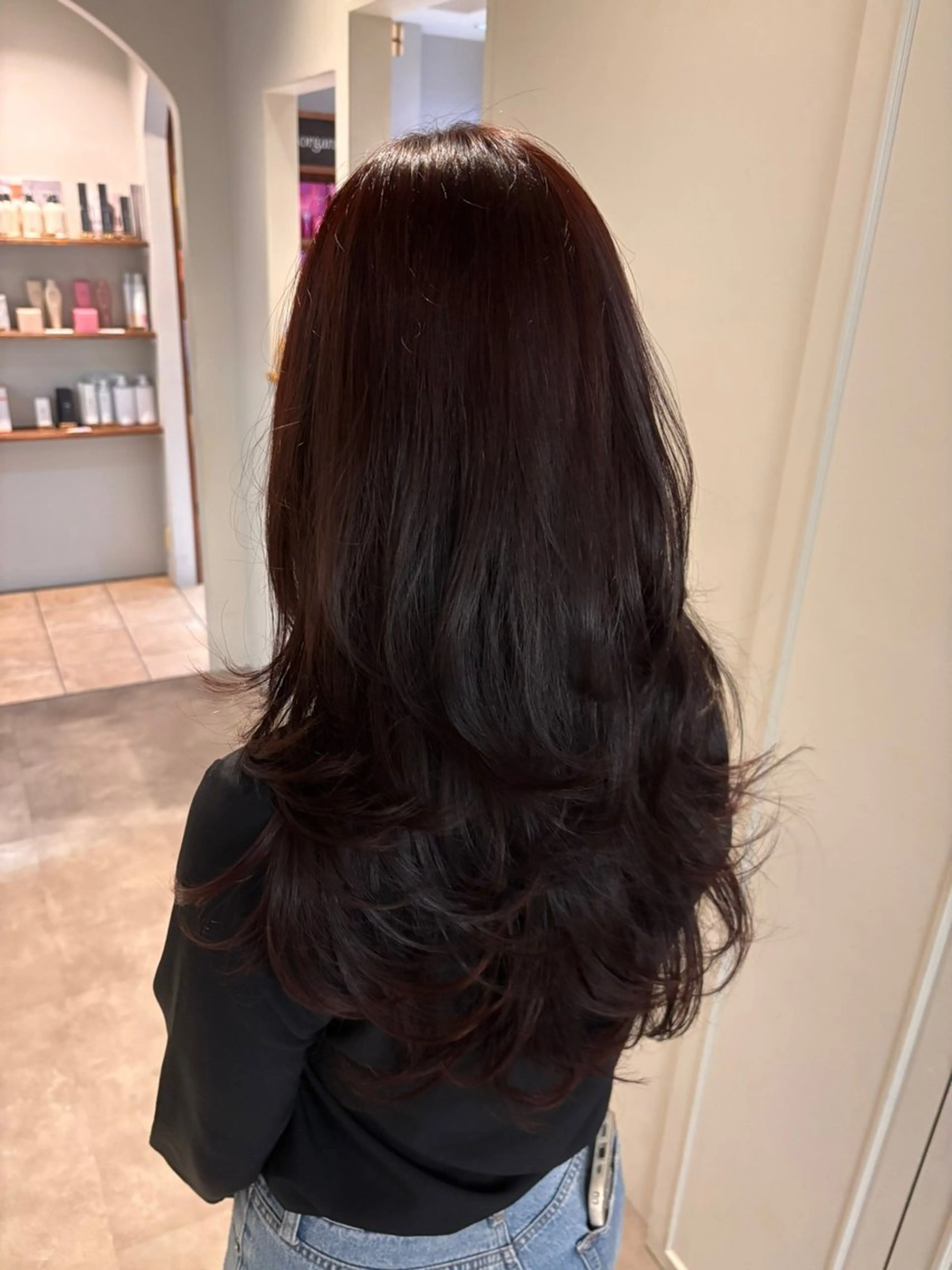 セミロング ハッシュカット カット ヘアカラー トリートメント 艶カラー💎 / Ayakaのヘアスタイル