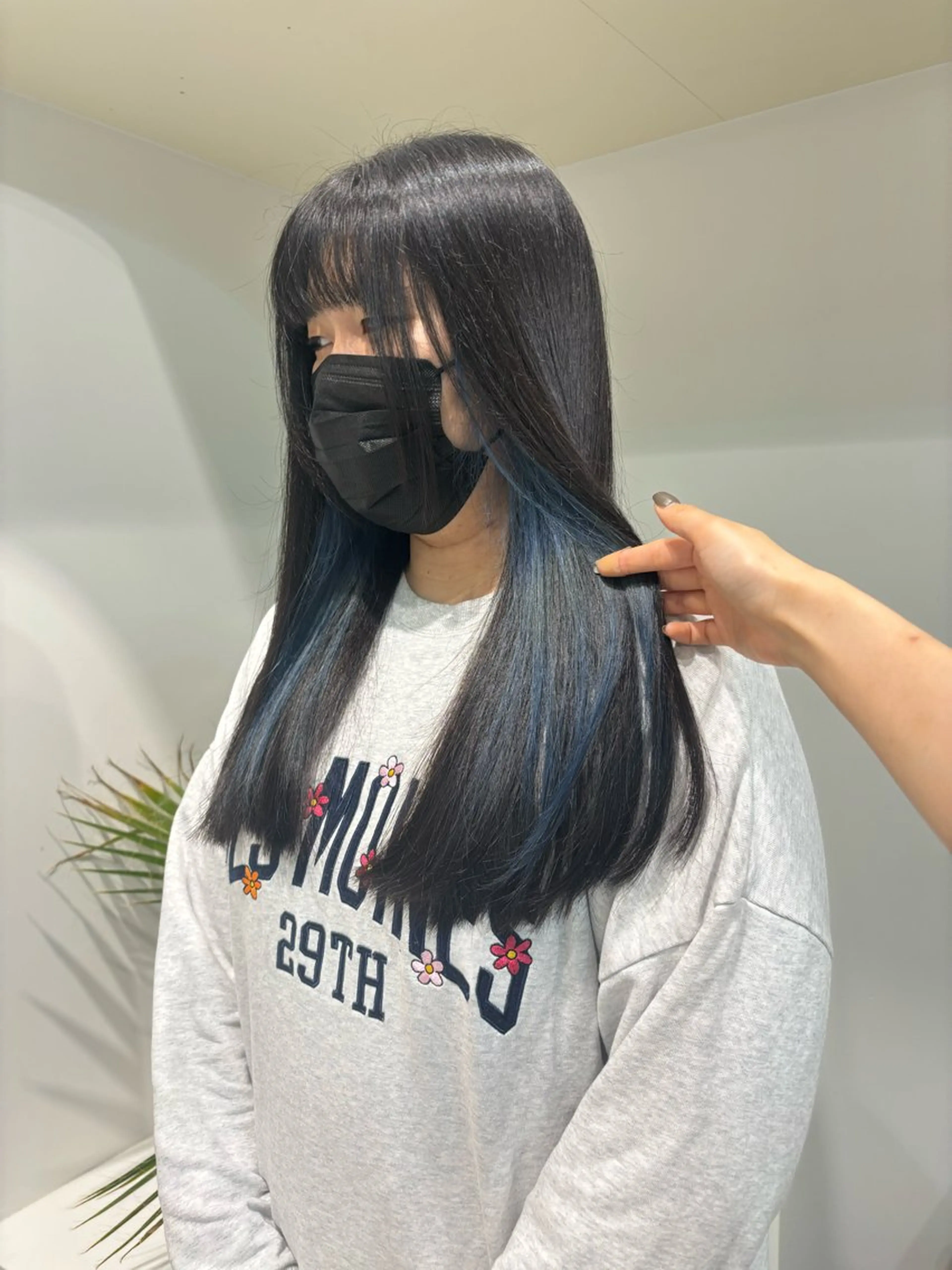 ロング ヘアカラー トリートメント 韓国レイヤー/ヘア カラー🎀ayamiのヘアスタイル