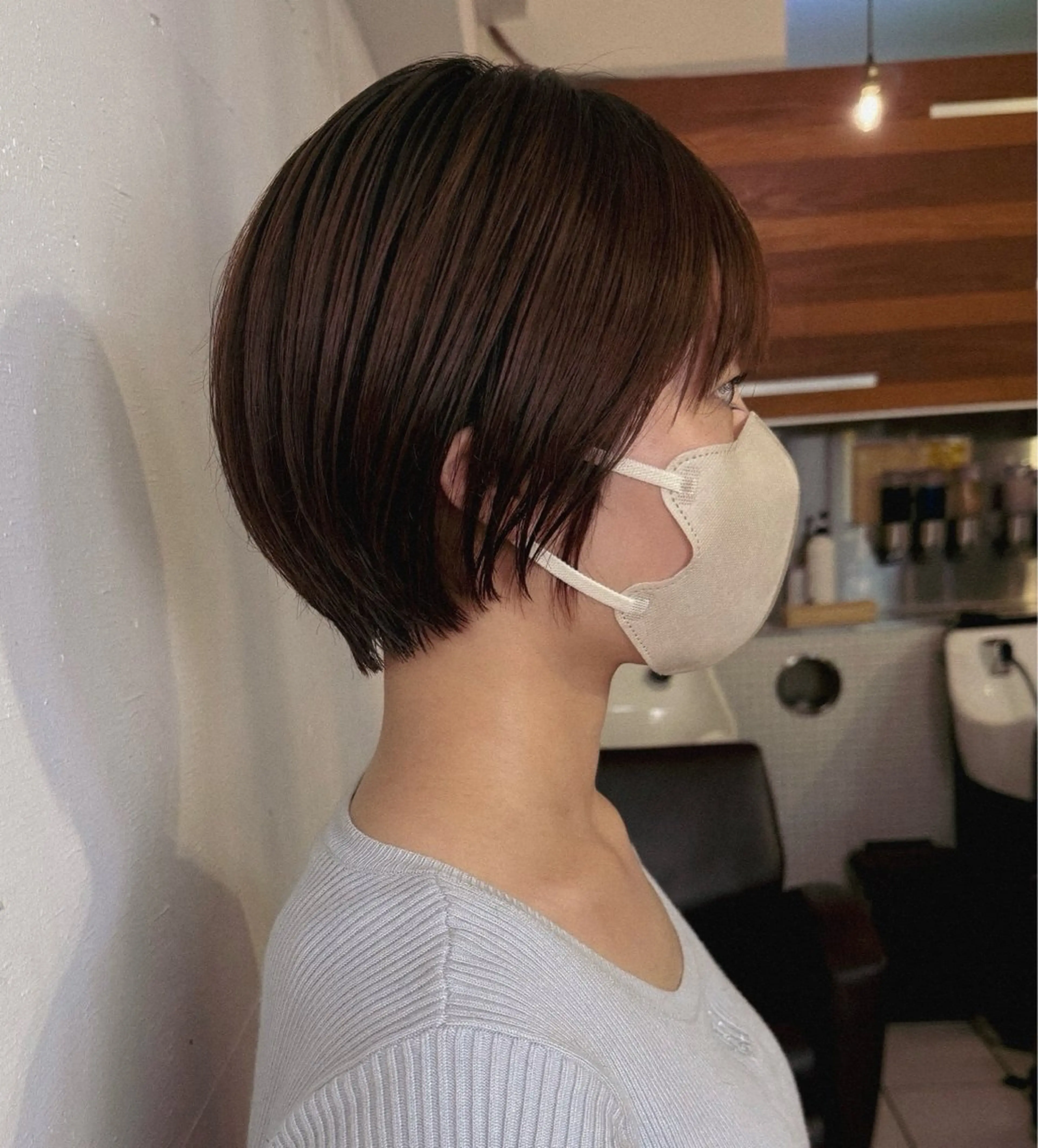 ショート 丸みショート ショートヘア RikO *. レイヤー/パーマのヘアスタイル