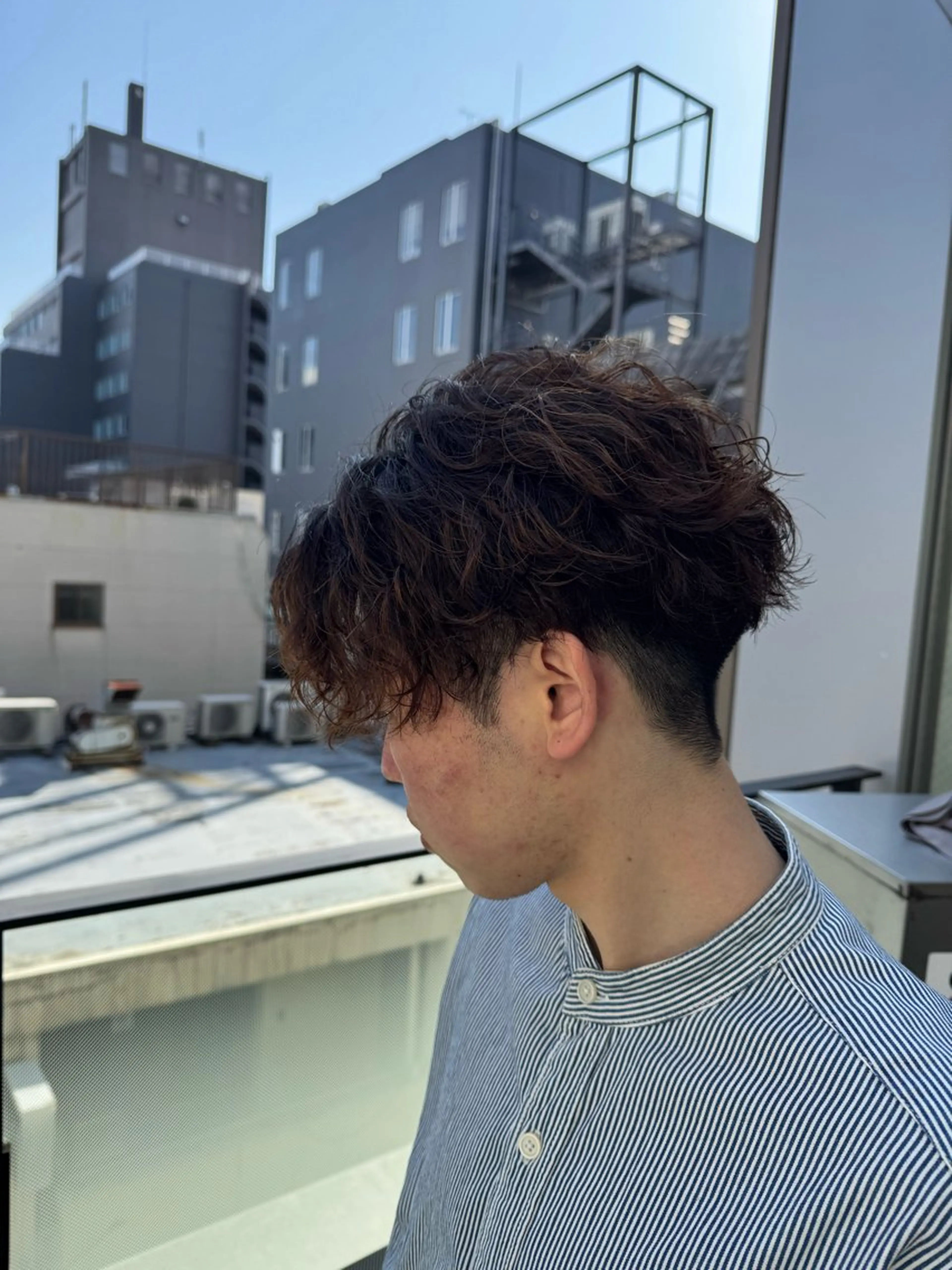 パーマ メンズ カット パーマ fifth天神/末廣 和也のヘアスタイル