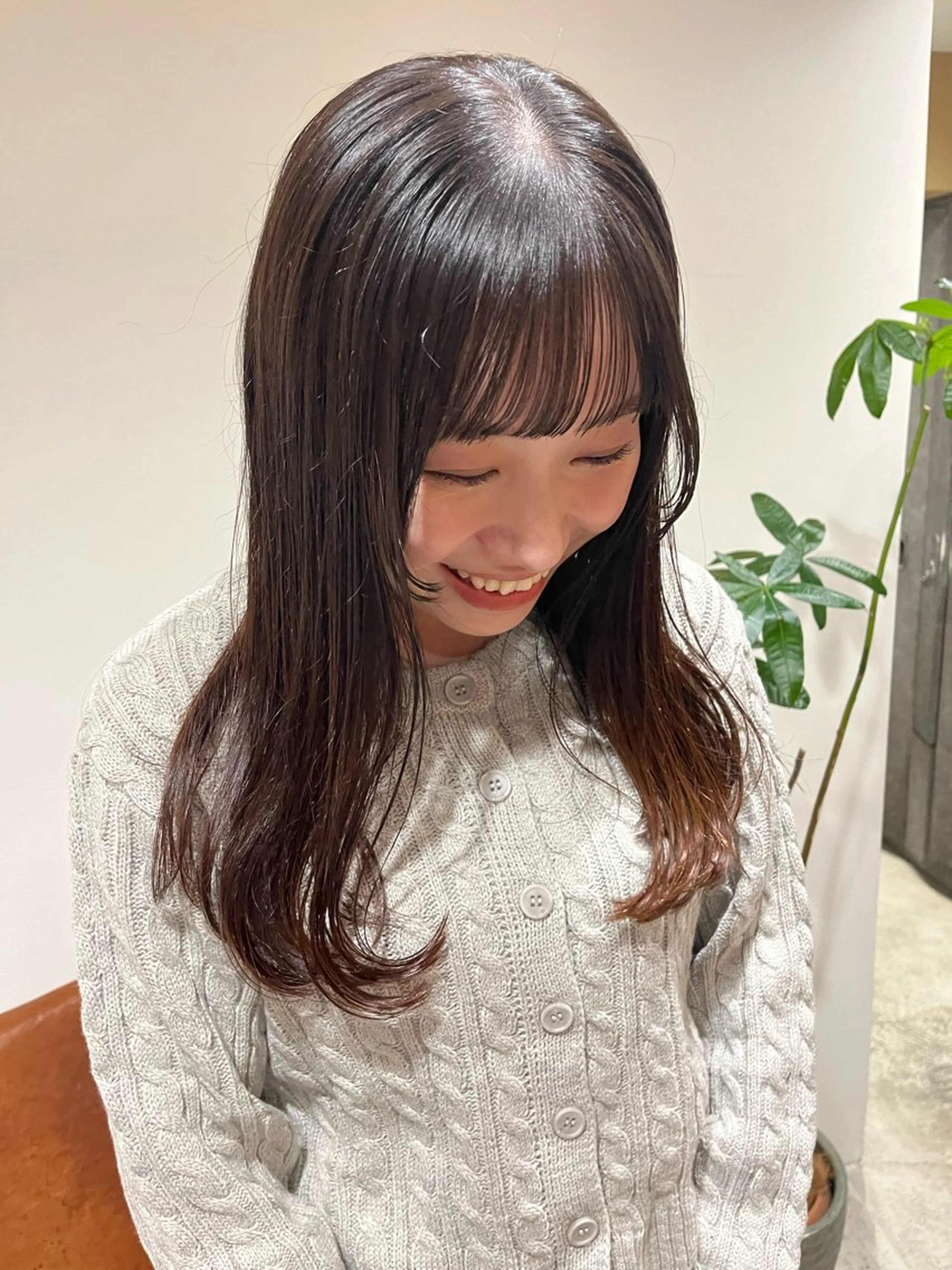 ロング レイヤーカット カット 梅田美容室/カット /Maoのヘアスタイル