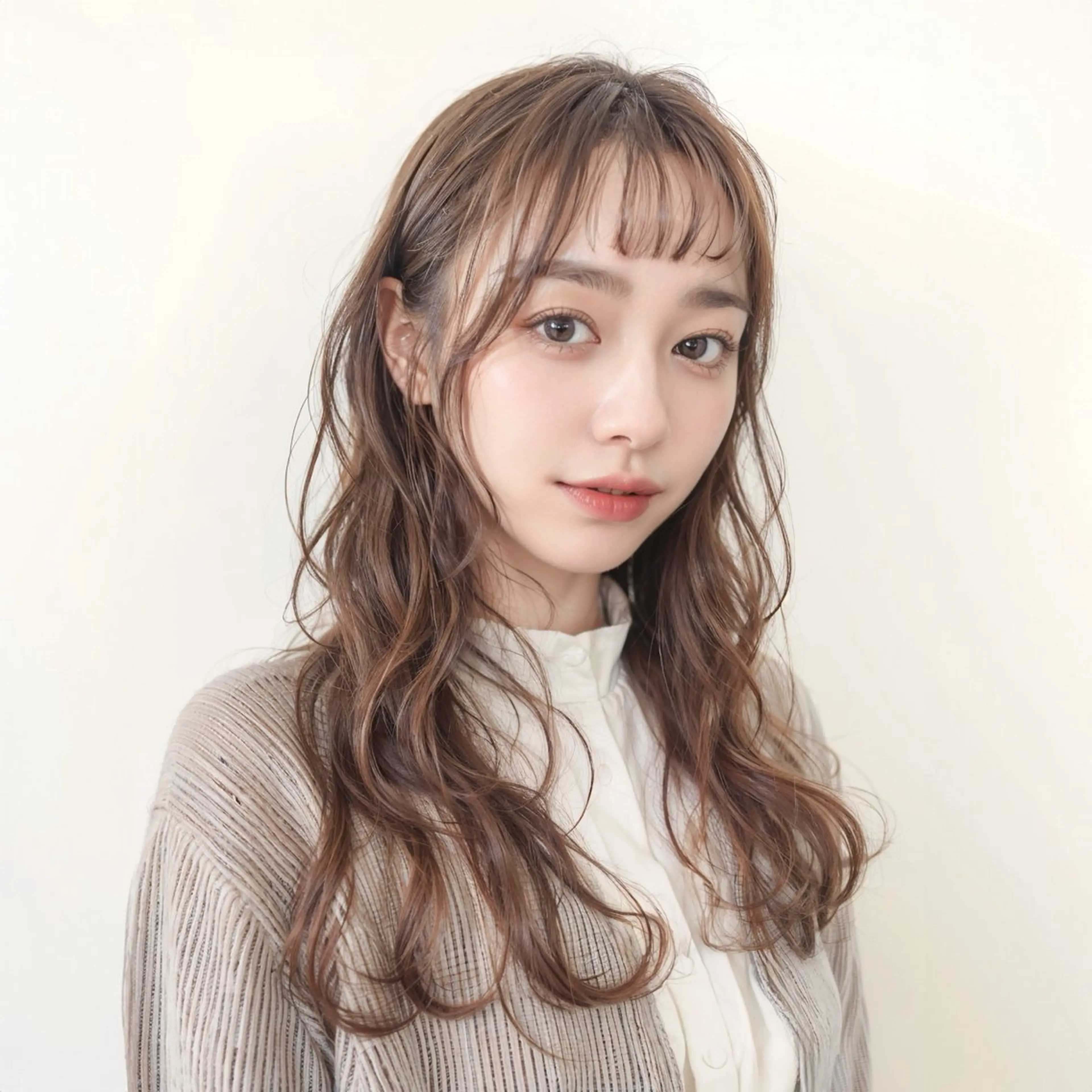 セミロング カット ヘアカラー パーマ ヘッドスパ　髪質改善 ACTのヘアスタイル