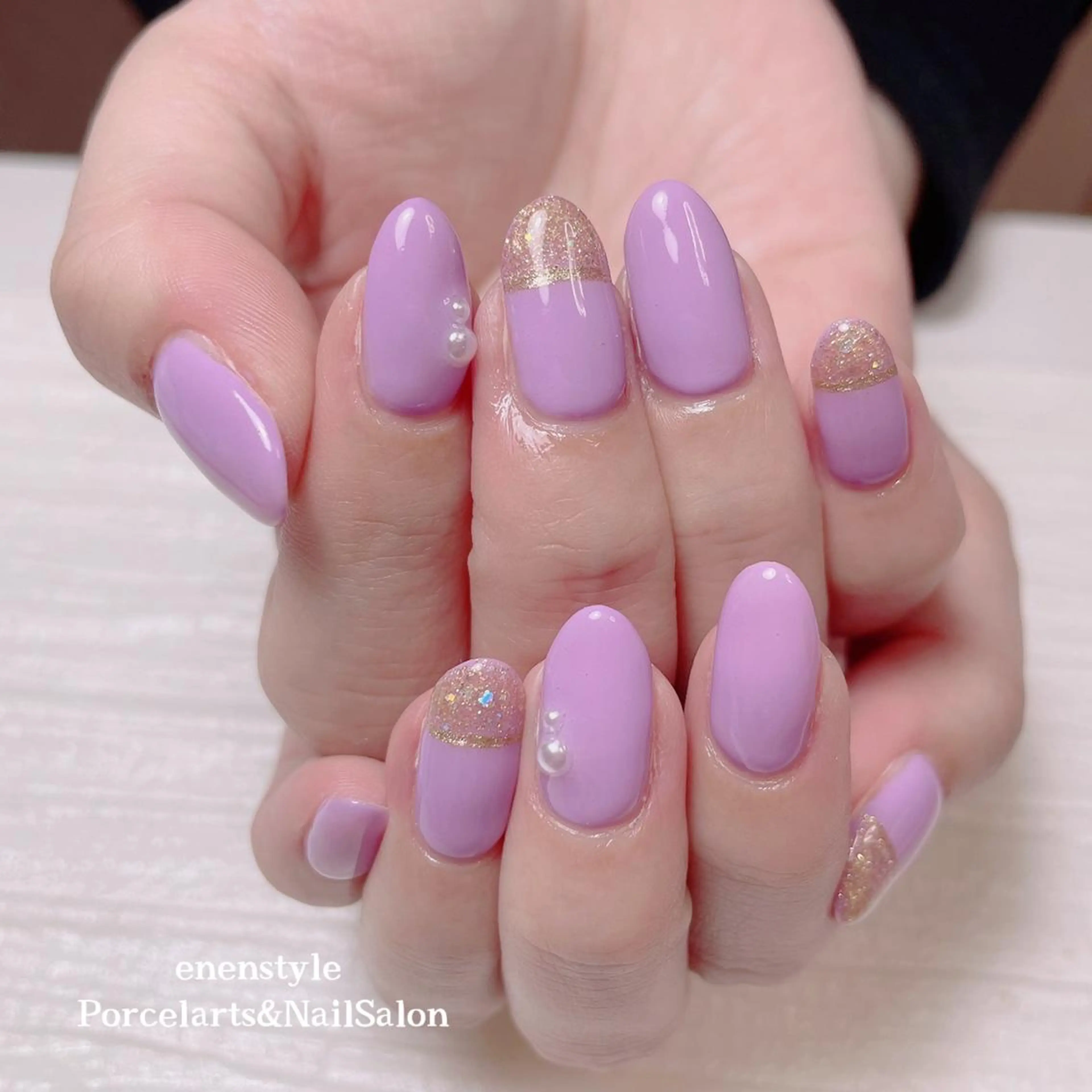 ミディアム ネイル 👑enen style👑のネイルデザイン