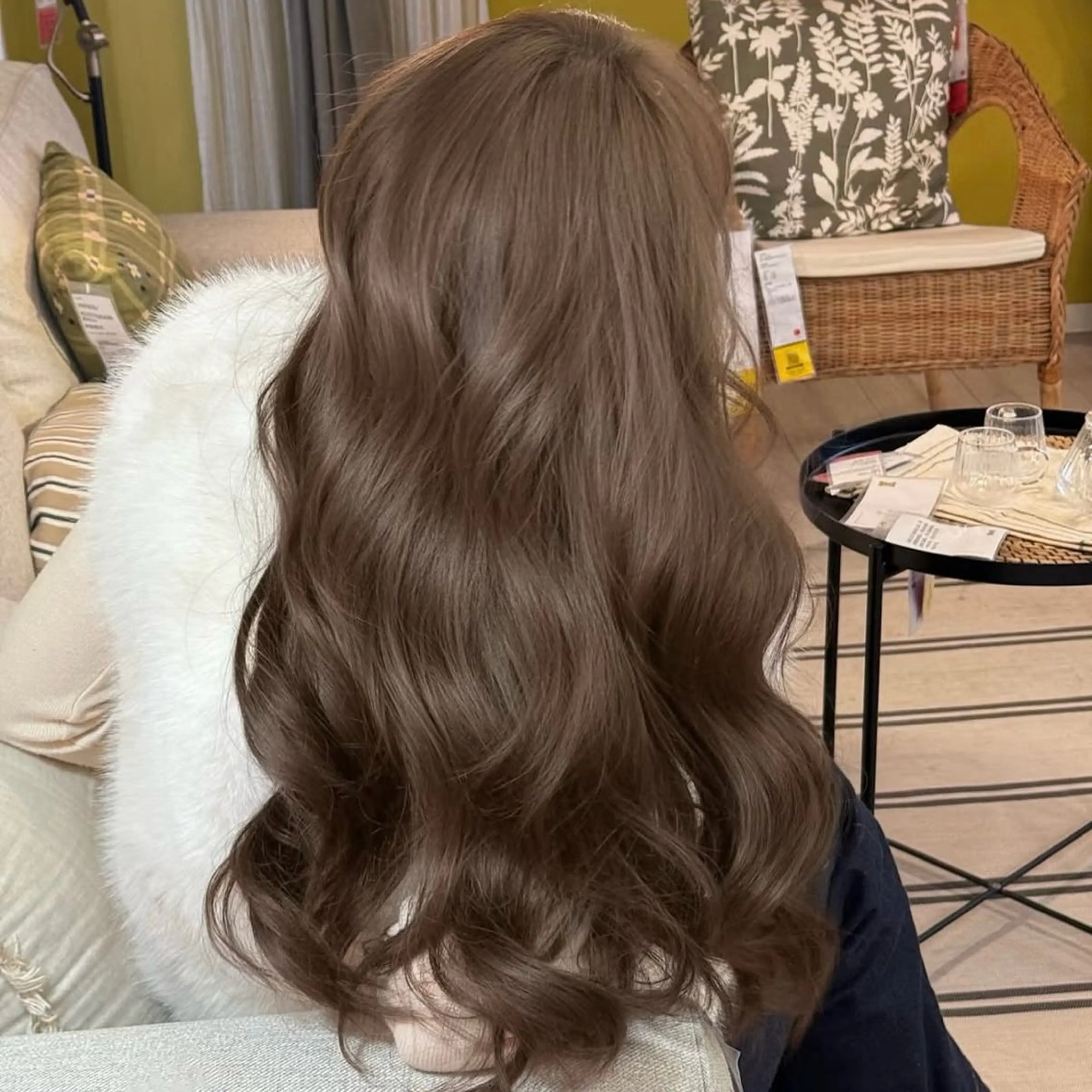 ロング カラー ベージュカラー ブリーチ ダブルカラー ブリーチなしカラー モテ韓国ヘア/ レイヤー🤍RIKAのヘアスタイル