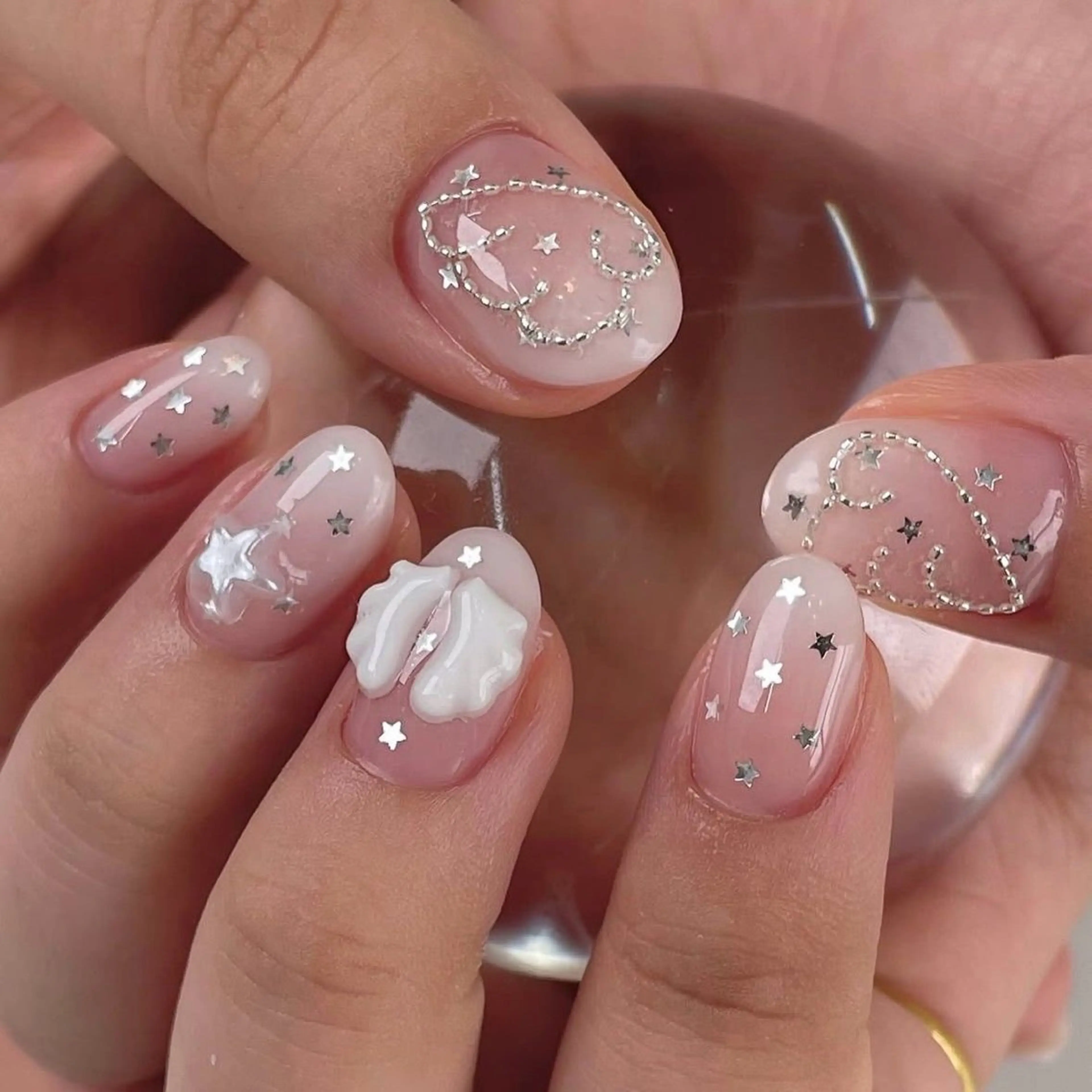 カラー グラデーションカラー ピンクカラー ハンドネイル AIN Nailのネイルデザイン