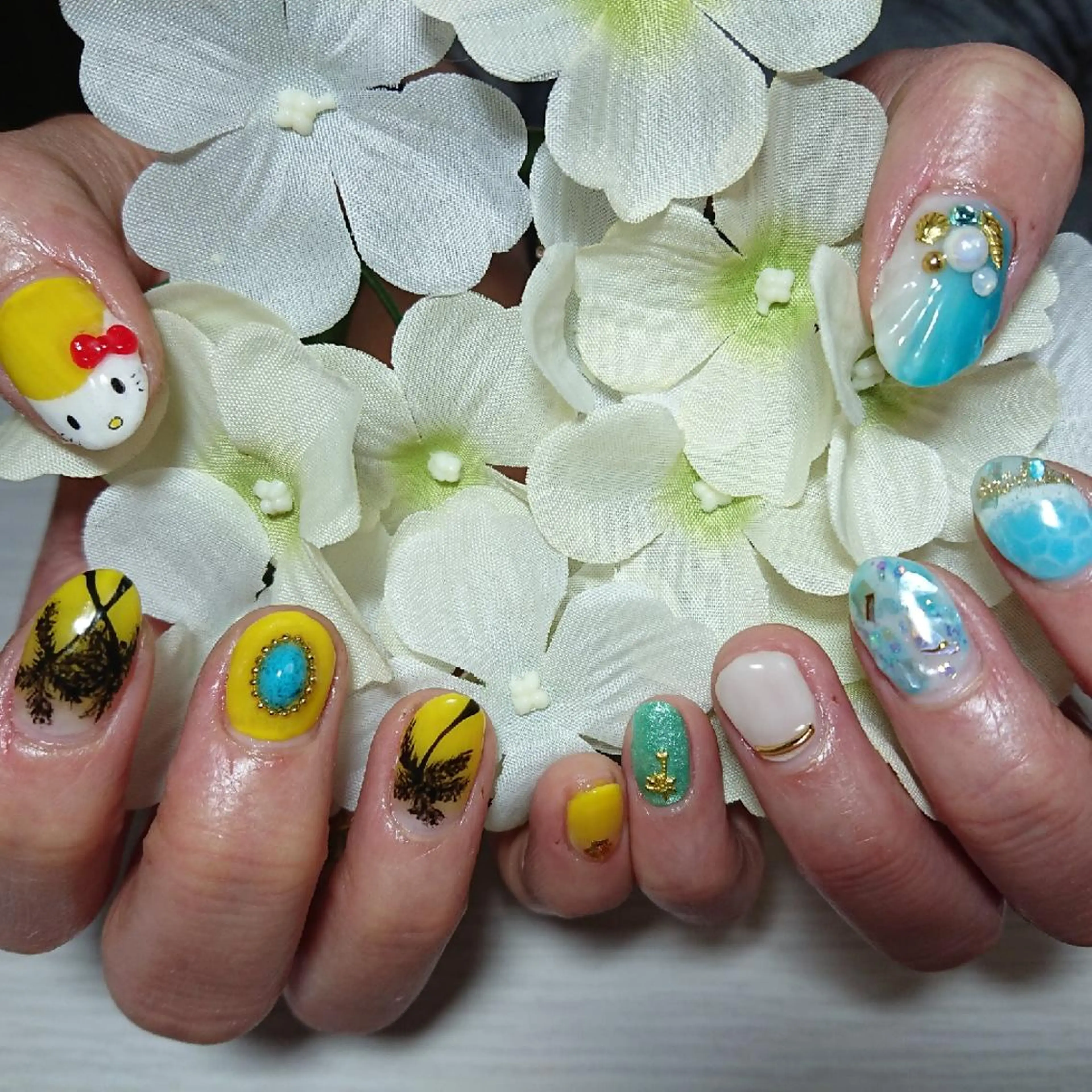 ネイル ハンドネイル 林 珠里のネイルデザイン