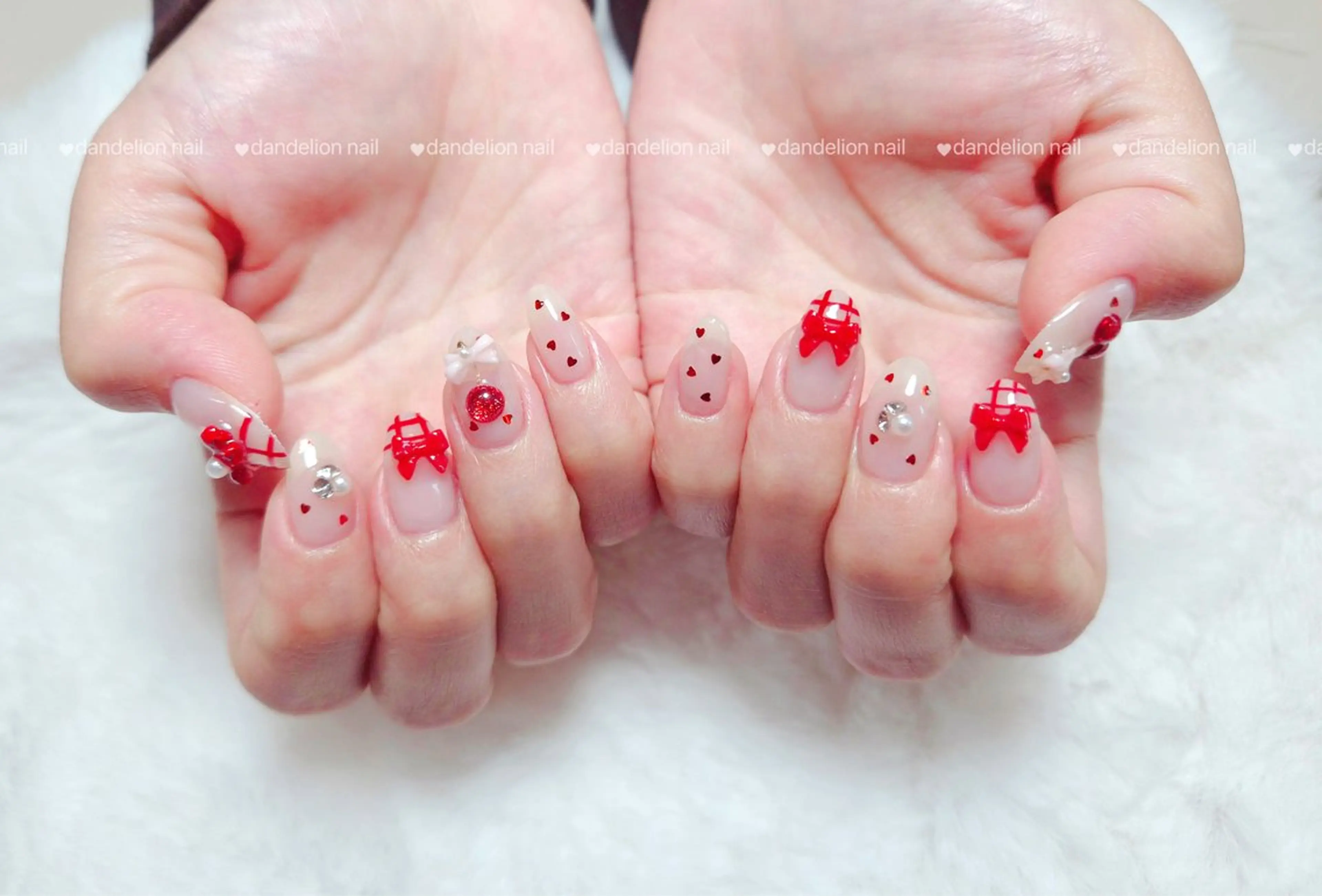 ネイル 持ち込み ワンホンネイル ハンドネイル dandelion nail北千住のネイルデザイン