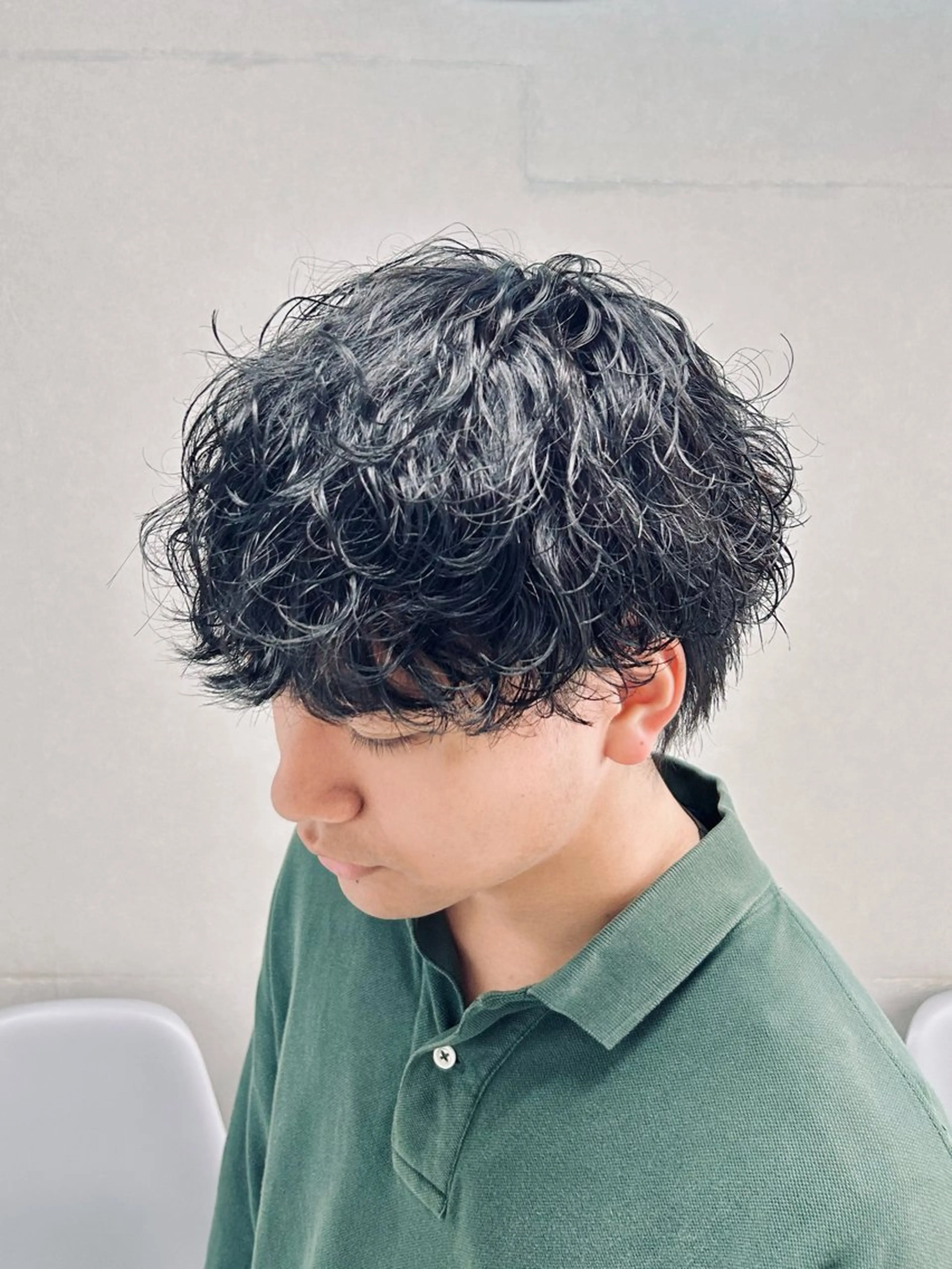 ミディアム パーマ メンズ 🏁メンズパーマ/ RYOYAのヘアスタイル