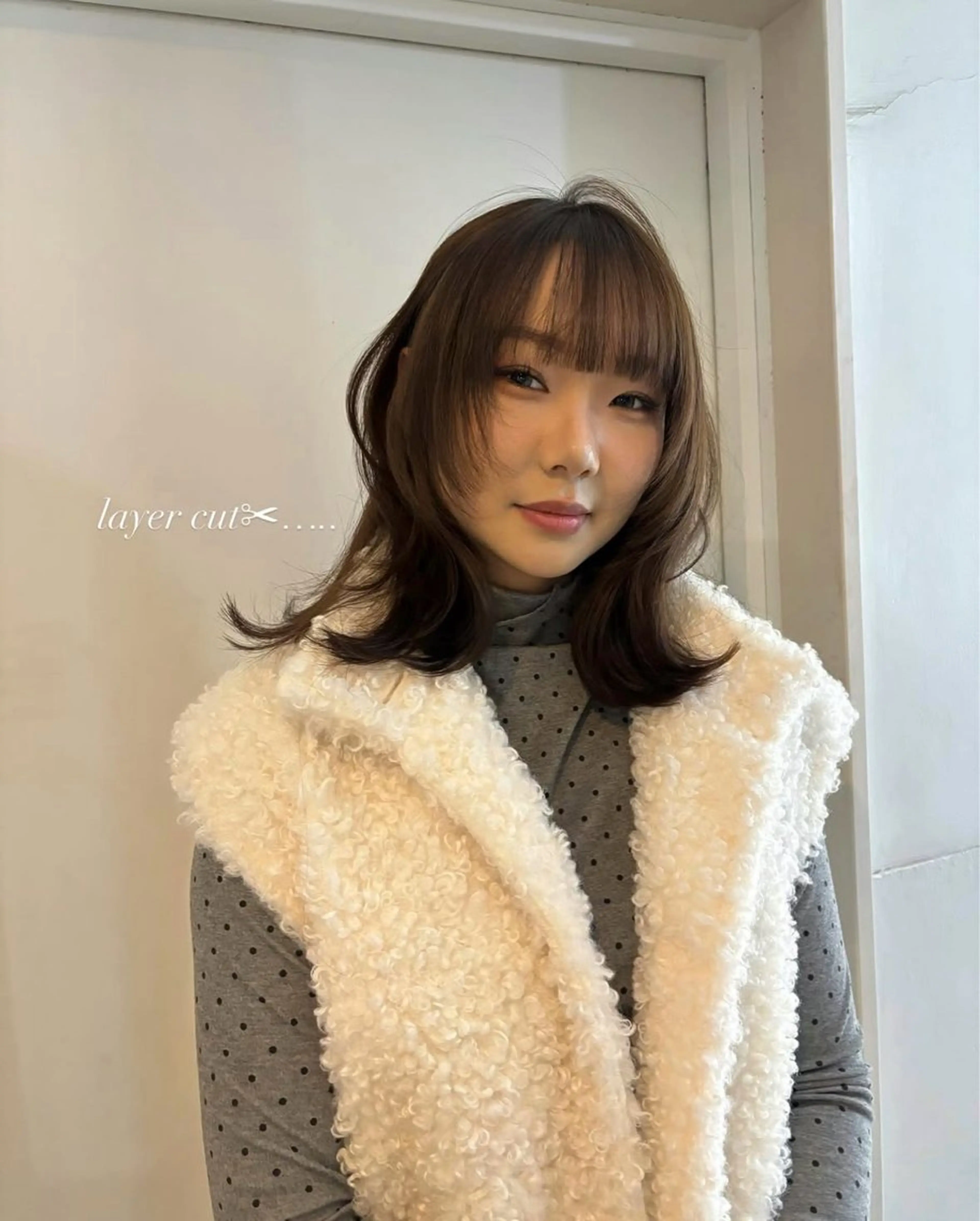 【前髪カット付き👩🏻‍🦰♡】前髪カット＋イルミナorアディクシーカラー＋卵殻膜トリートメント付き🐣🌱の写真