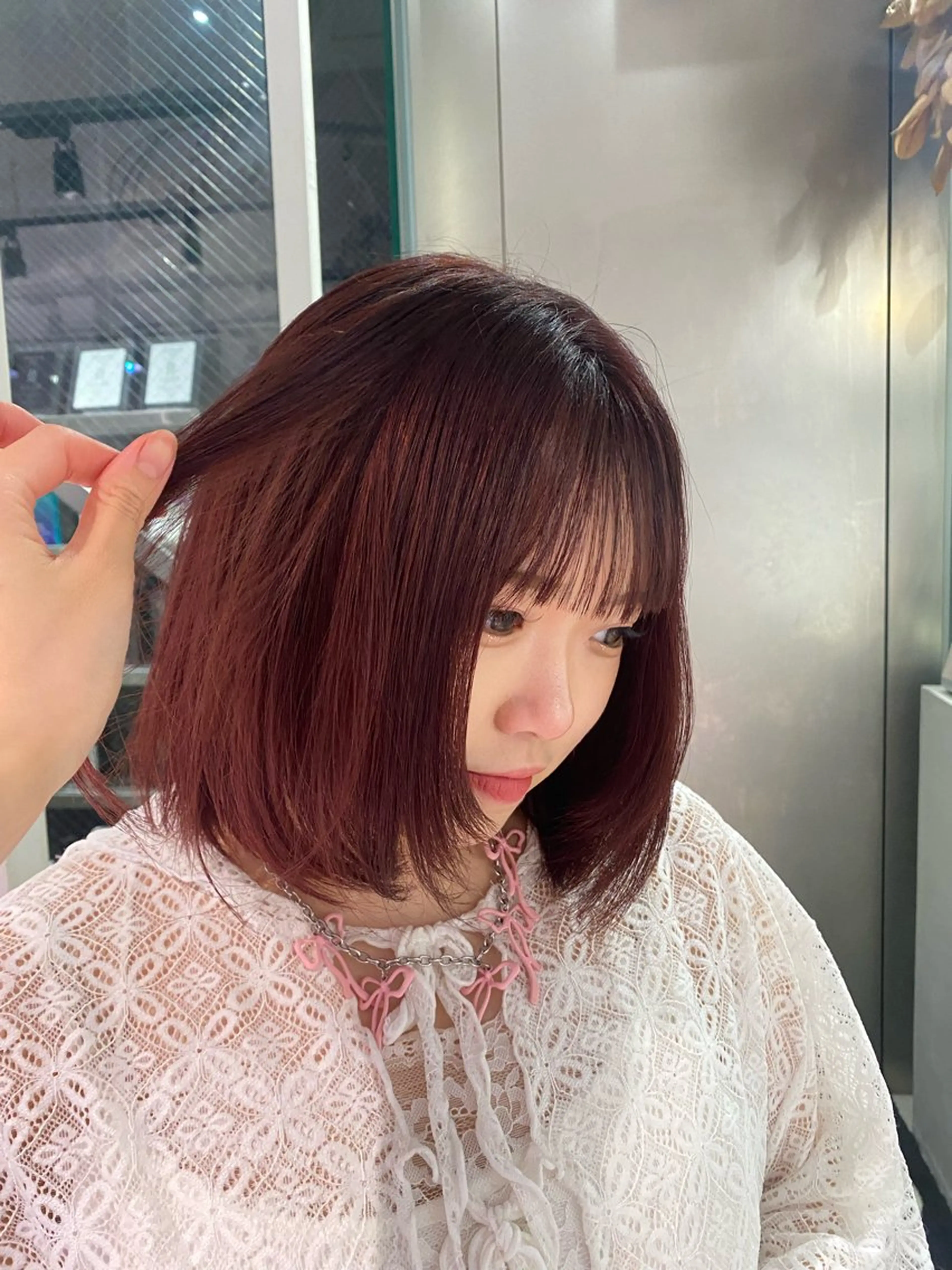 ミディアム カラー ヘアカラー 【CHERIE】天神 大名サロン💫りんのヘアスタイル