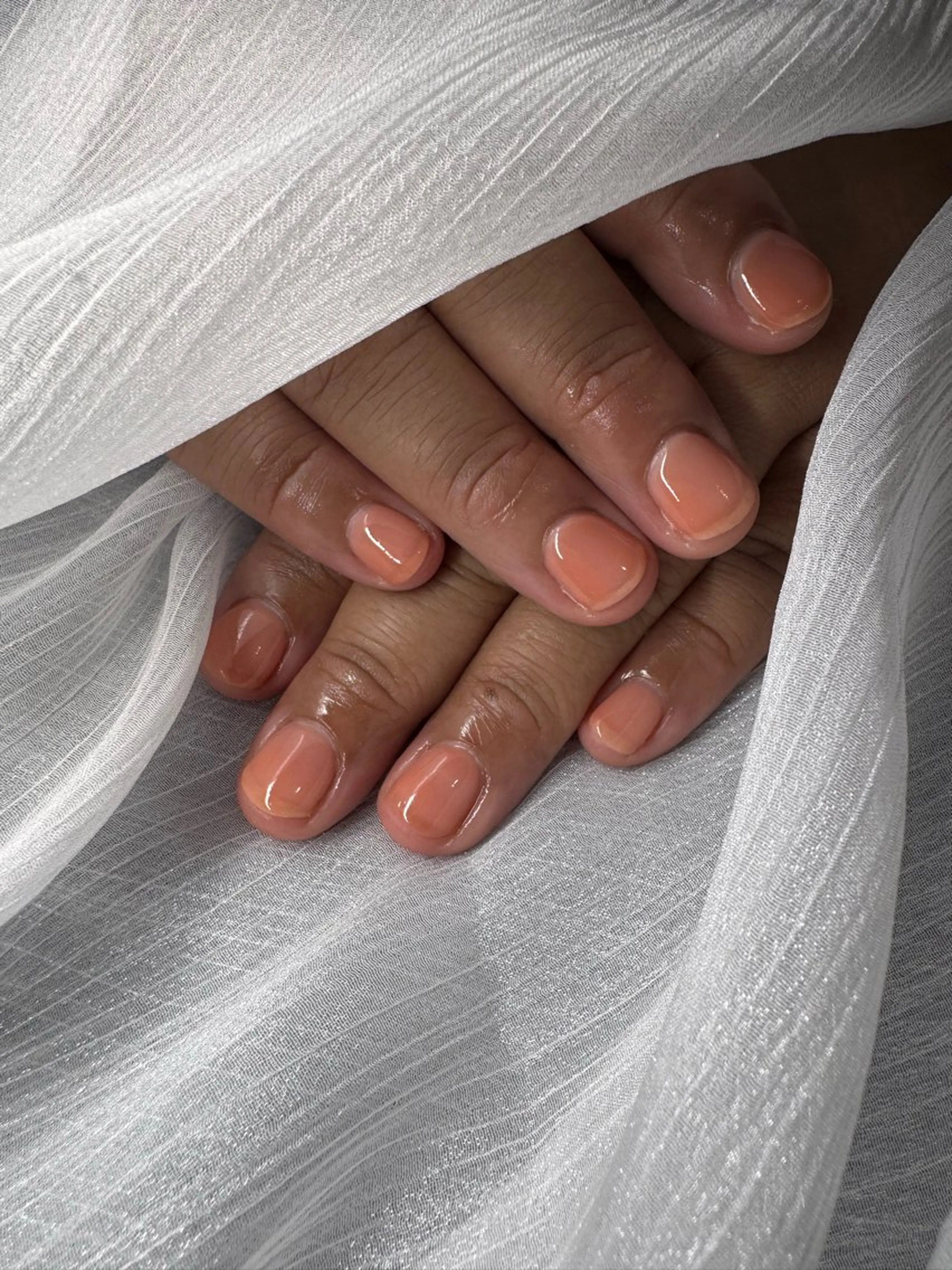 ジェルネイル　ワンカラーの写真