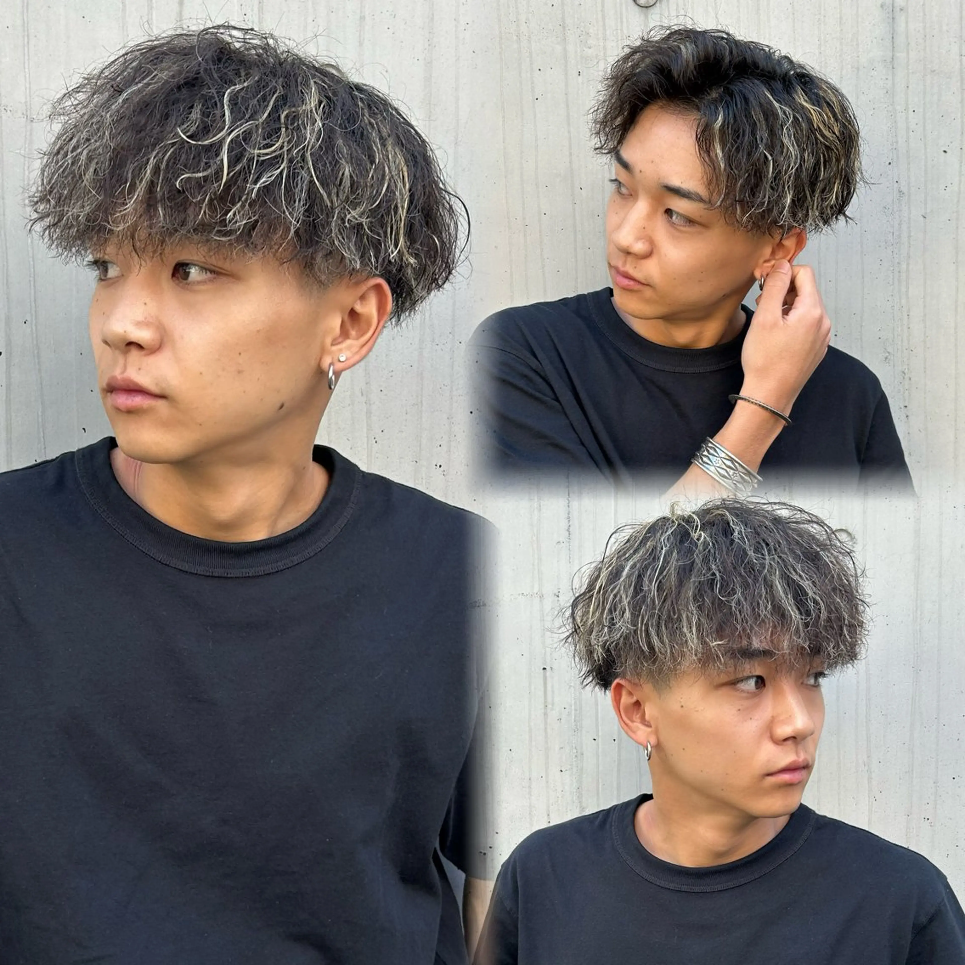 カラー パーマ メンズ 安達 脩人のヘアスタイル