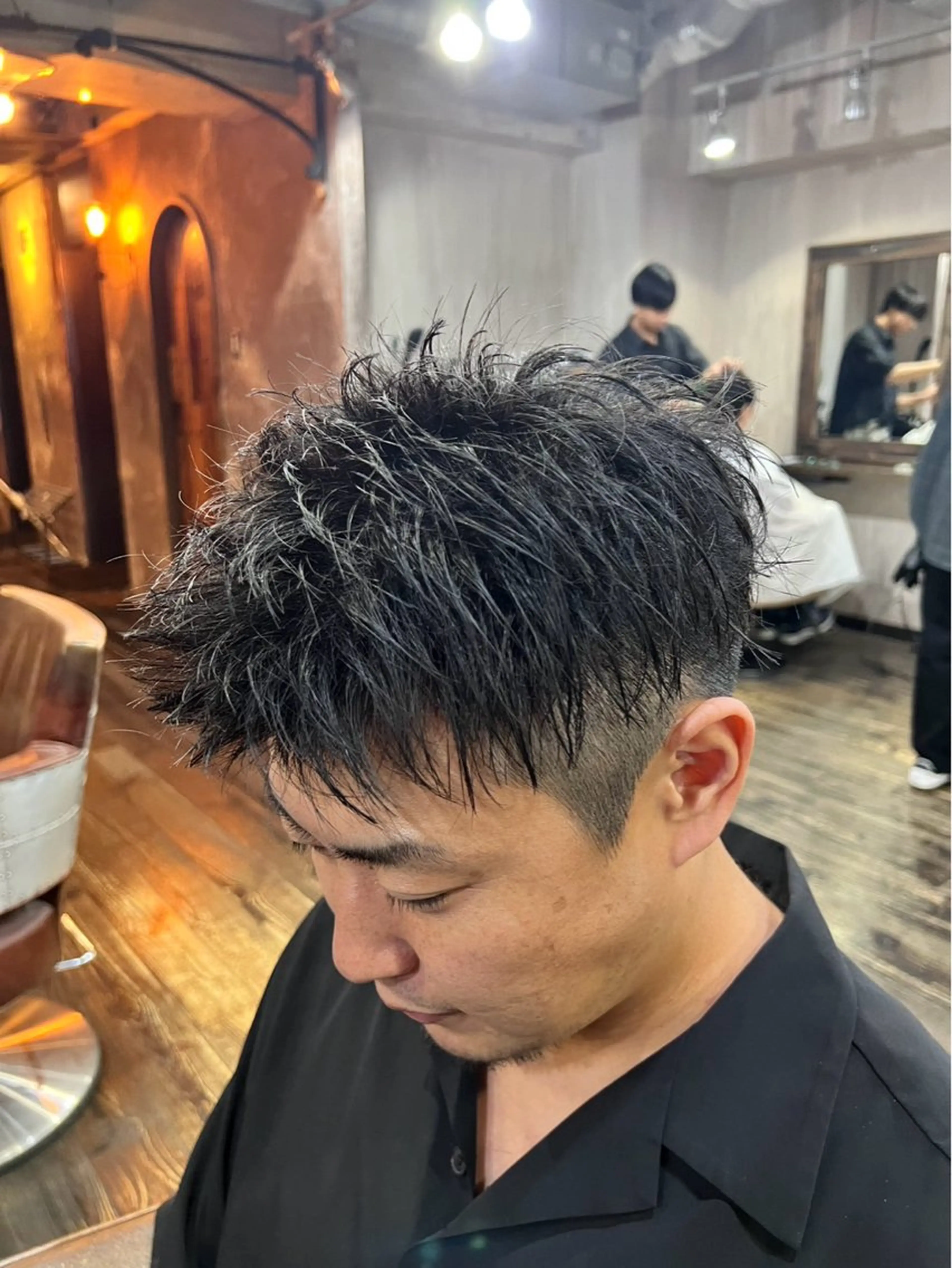 ショート メンズ 刈り上げ 顔周りカット ショートヘア M.Fe's はるな 🖤メンズカット募集のヘアスタイル