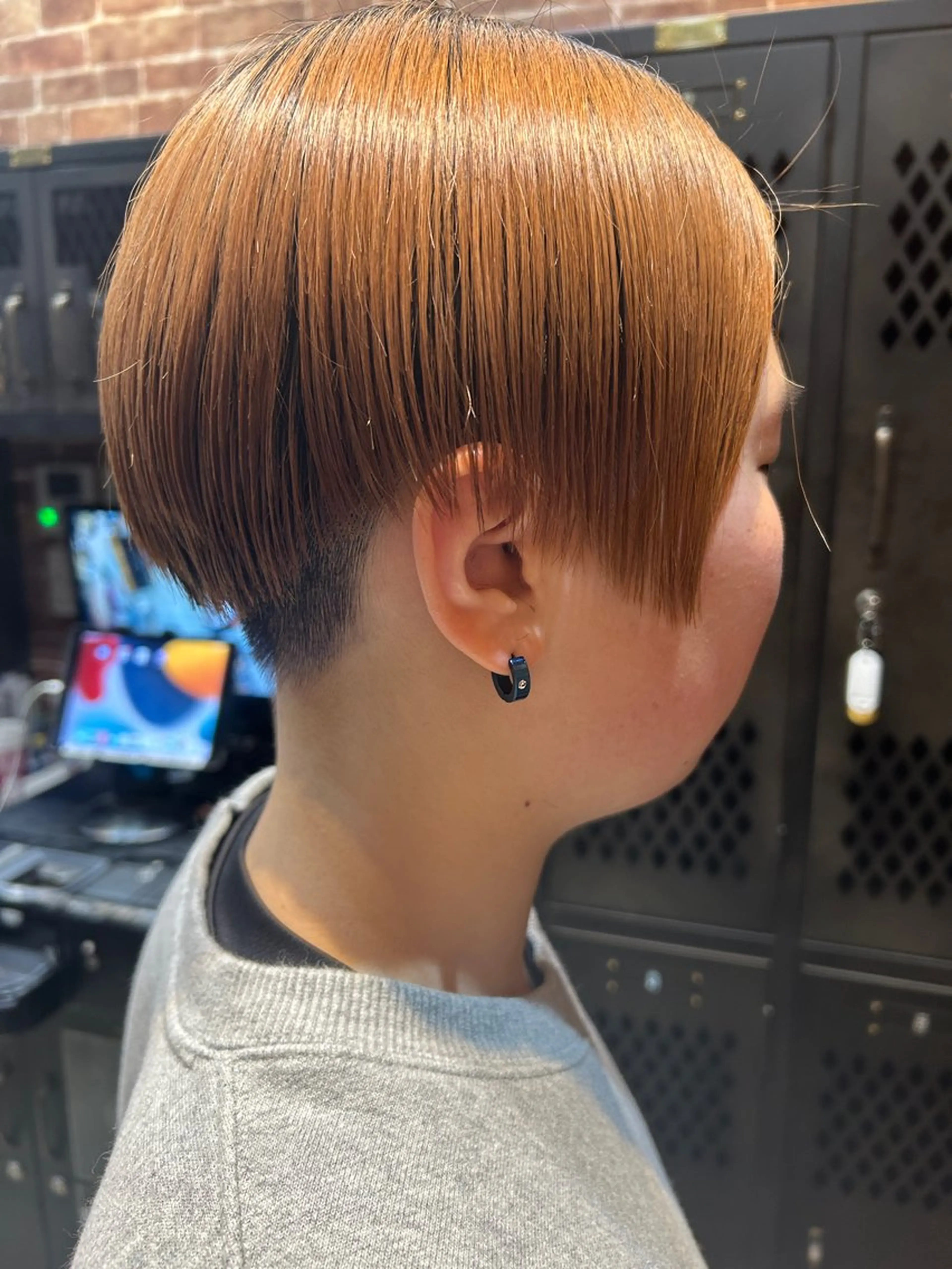 ショート カラー メンズ 久木原 ゆりのヘアスタイル