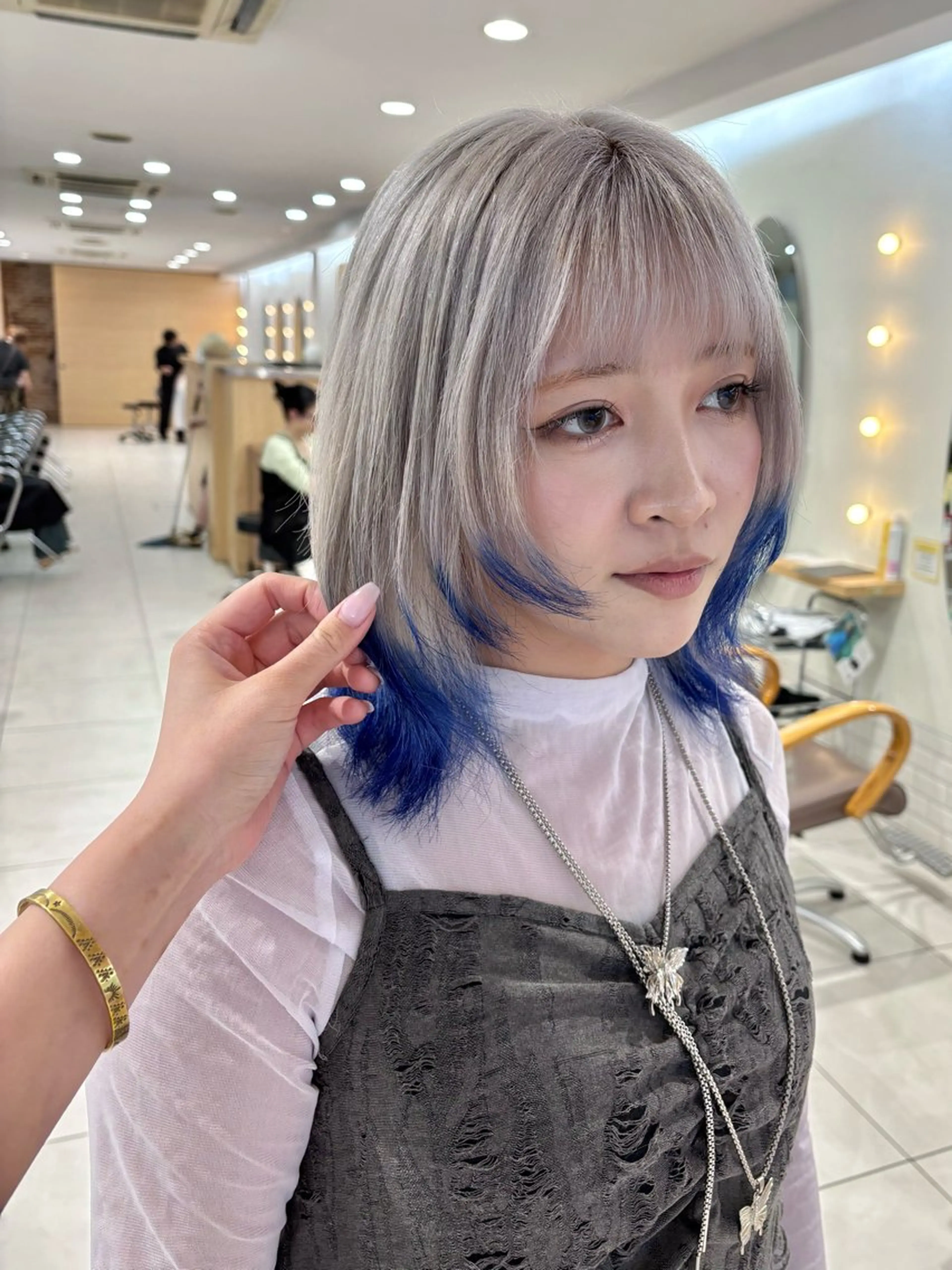 ミディアム カラー 💈メンズパーマ カラー💈momoのヘアスタイル