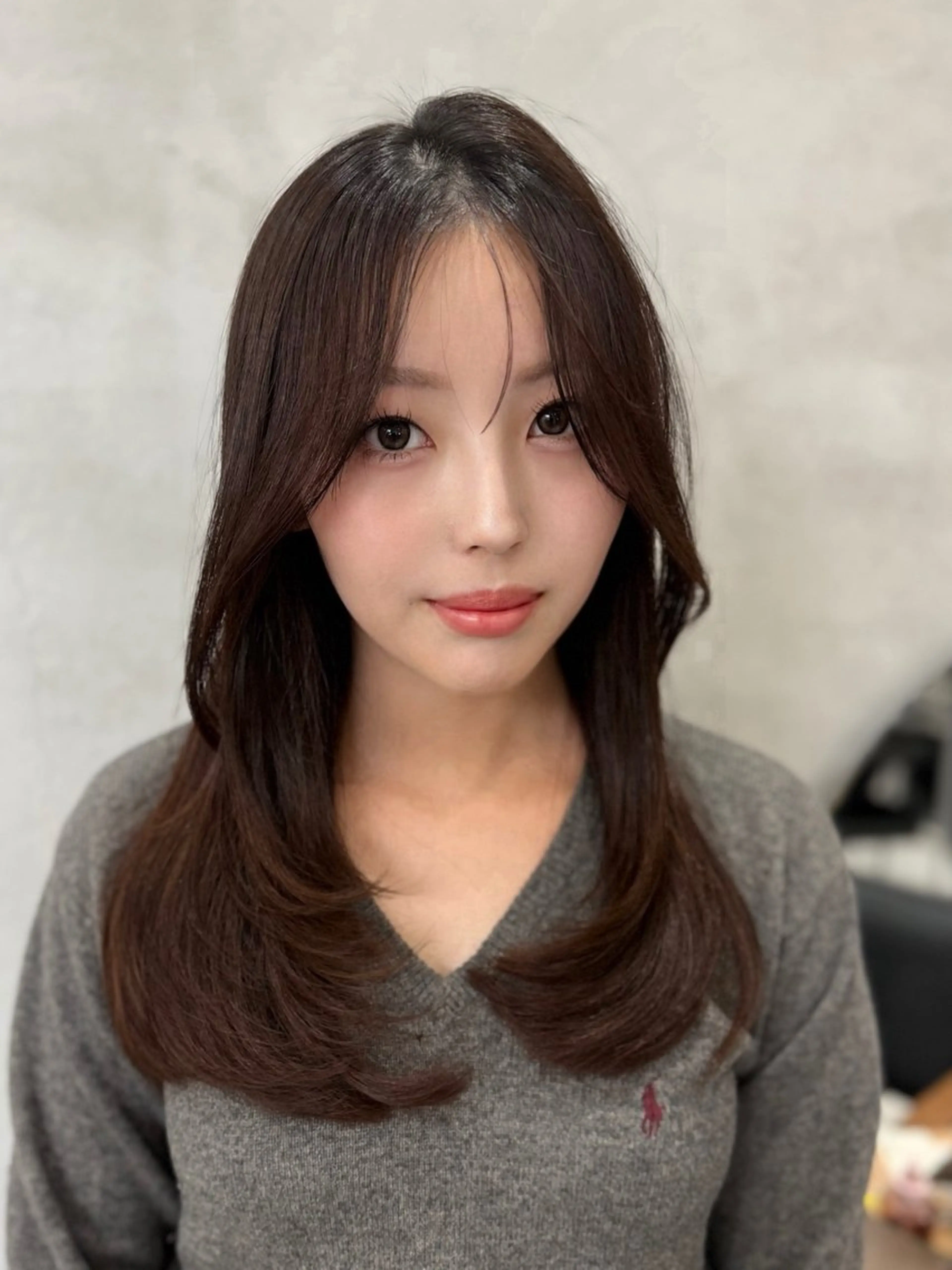 ロング 似合わせカット カット ヘアカラー 柔らかレイヤー× 透け感カラー/SUのヘアスタイル