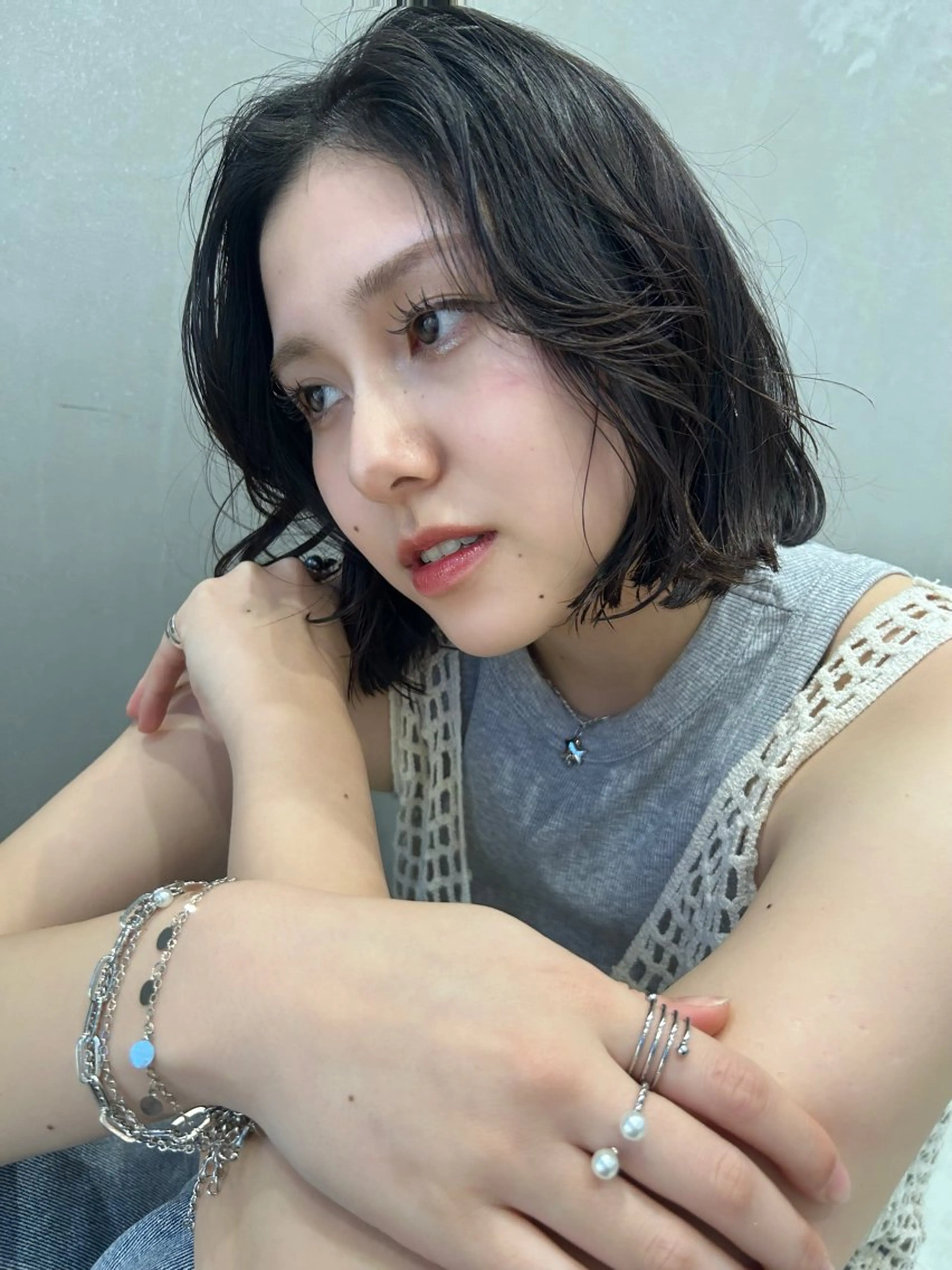 ミディアム カラー カット ヘアカラー トリートメント インナーカラー ／レイヤー🦋ルイのヘアスタイル