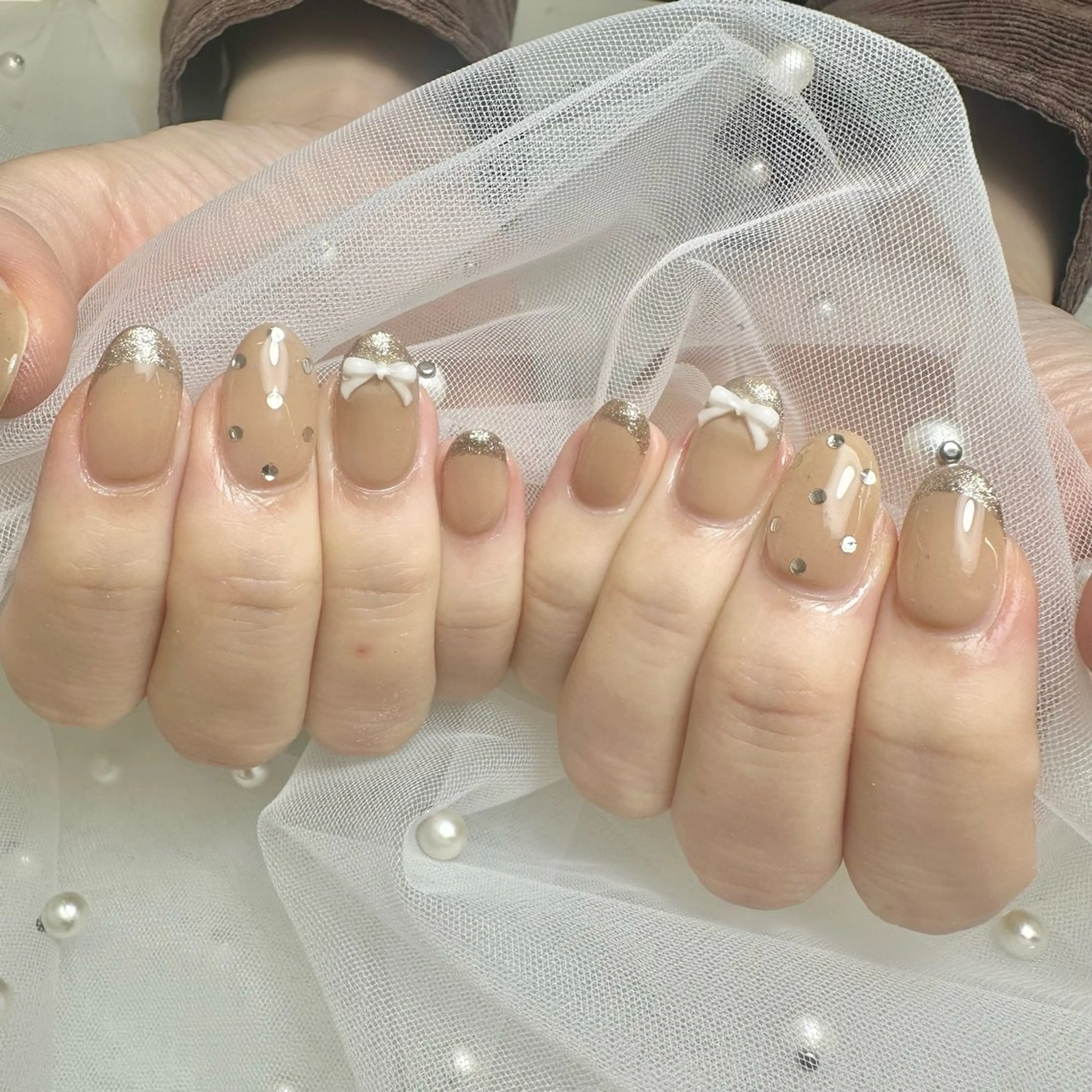 ネイル ハンドネイル nami🐰🎀 堺筋本町ネイルサロンのネイルデザイン